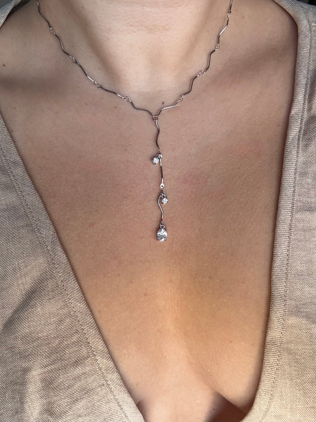 Wave Silver Necklace