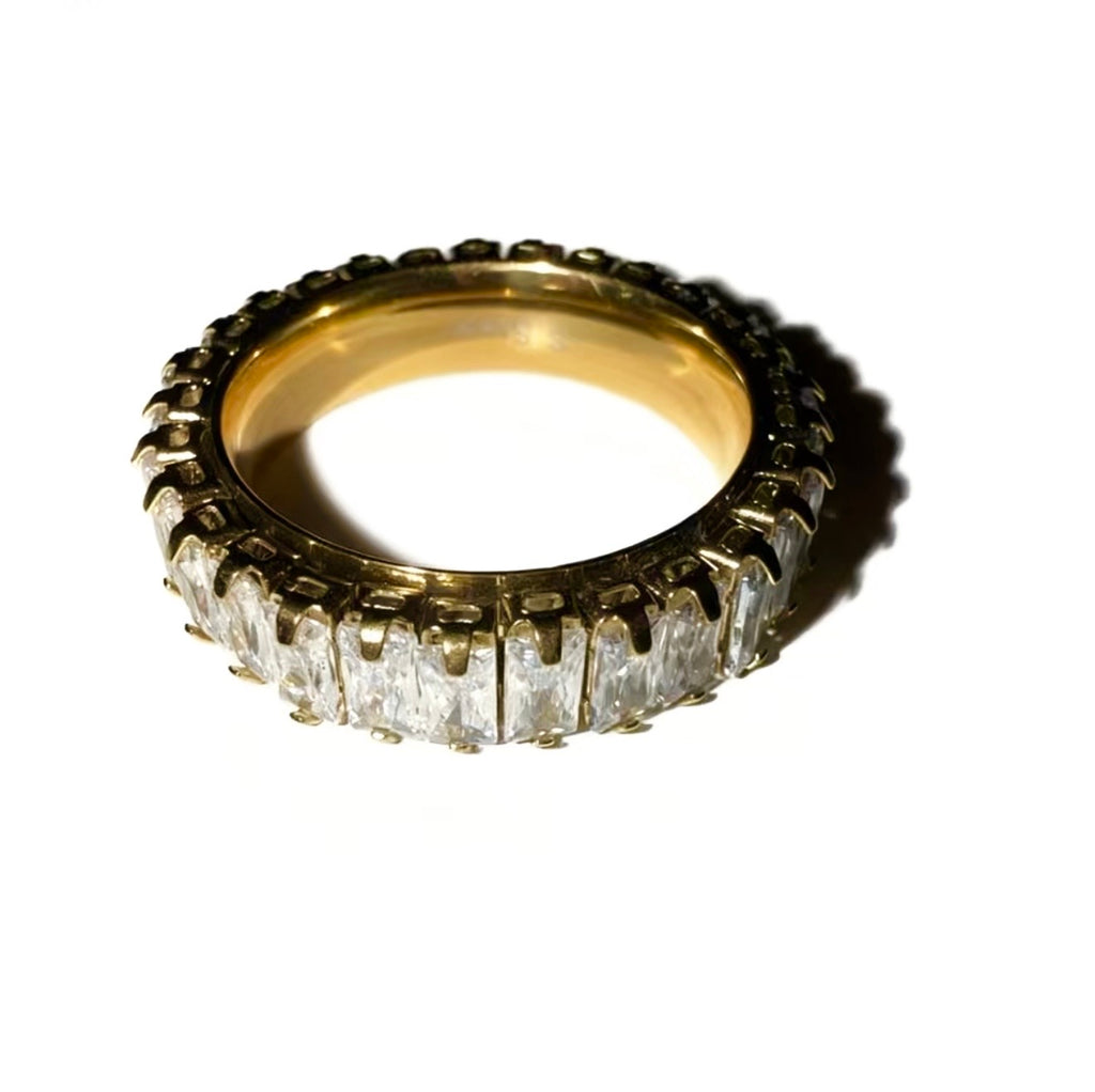 Golden Baguette Ring