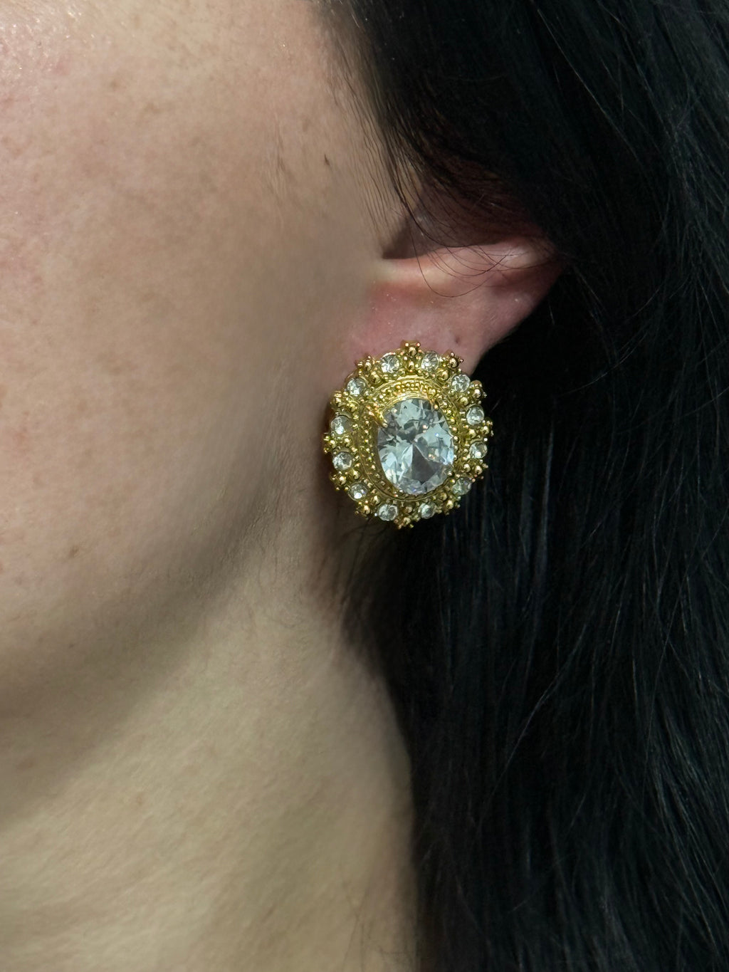 Sparkle Oval Earrings