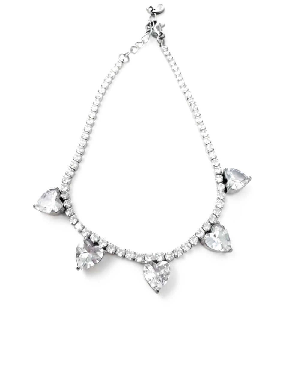 Crystal Hearts Bracelet