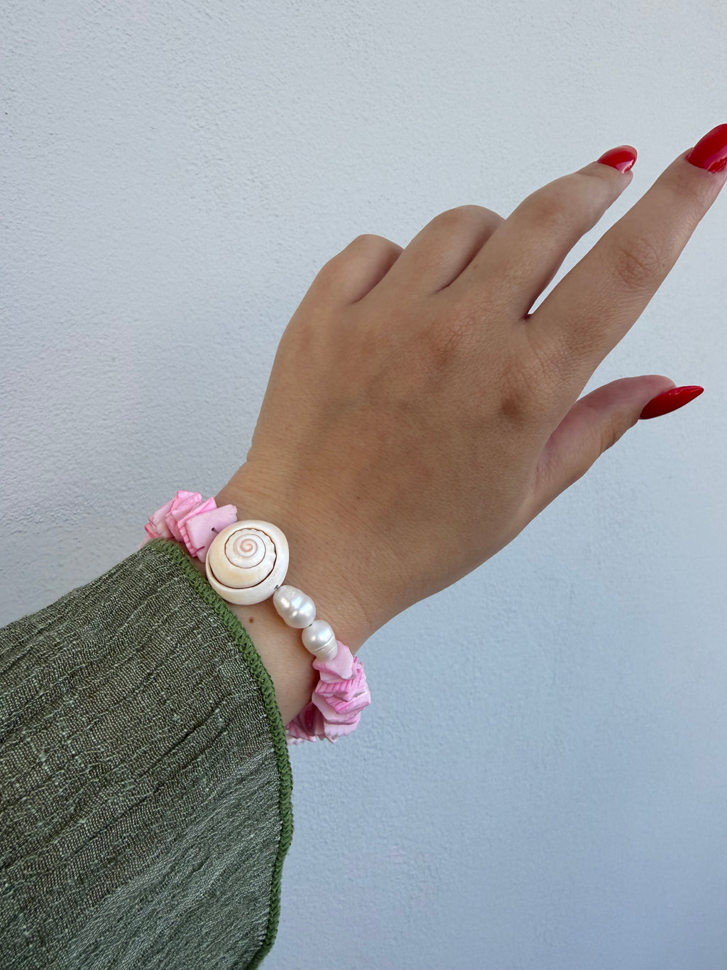 Pink Shell Bracelet