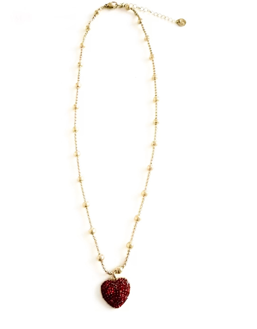 Glow Red Heart Necklace