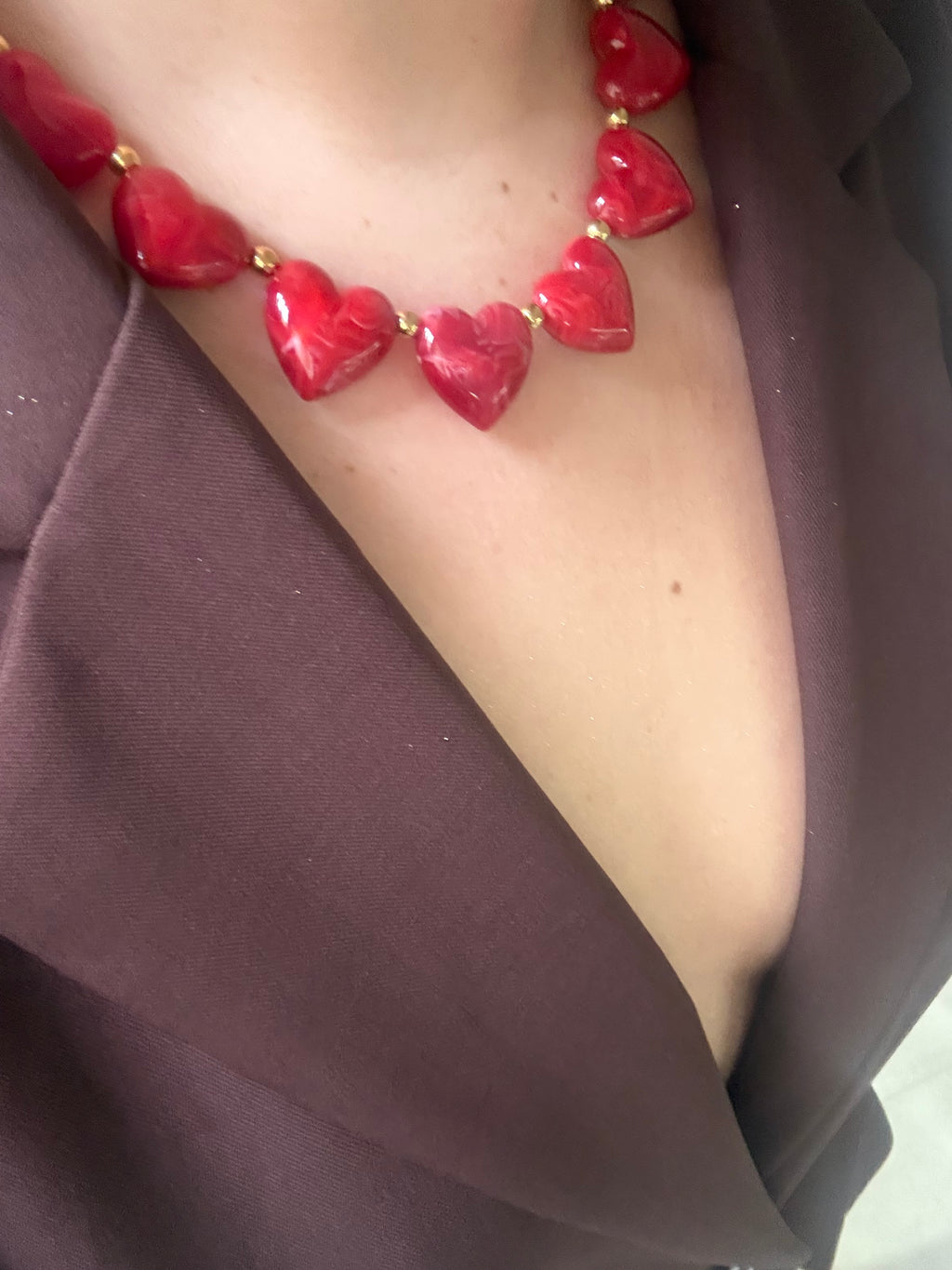 Red Heart Necklace