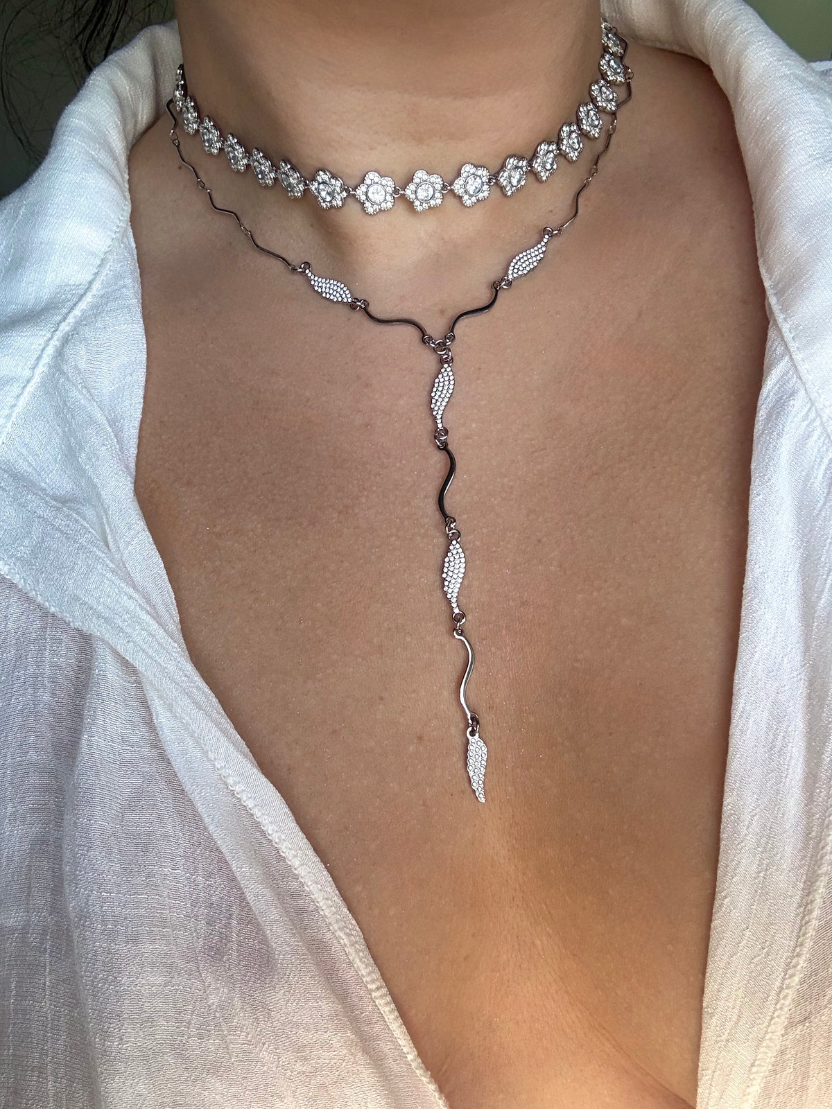 Amalia Silver Choker