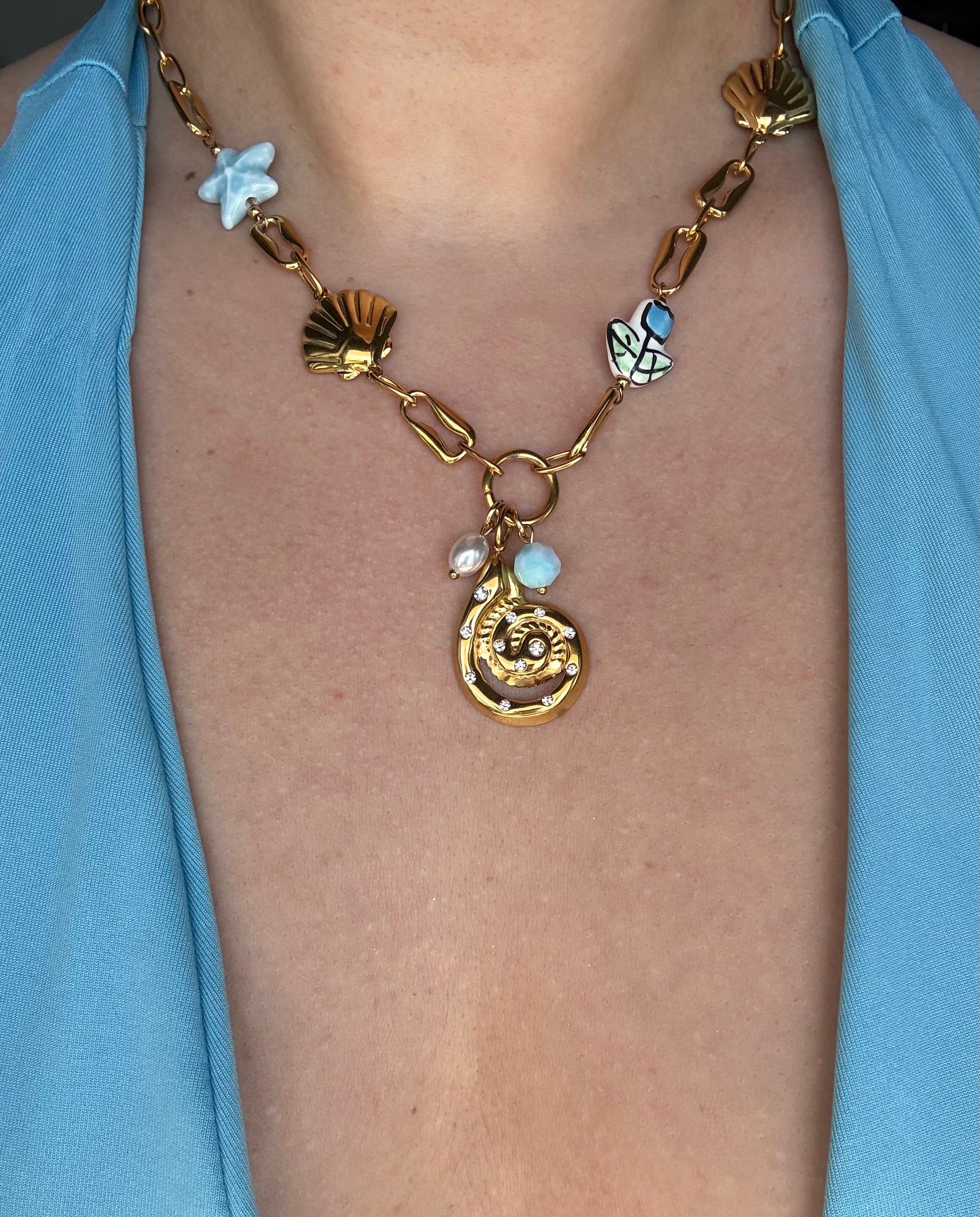 Golden Mermaid Necklace