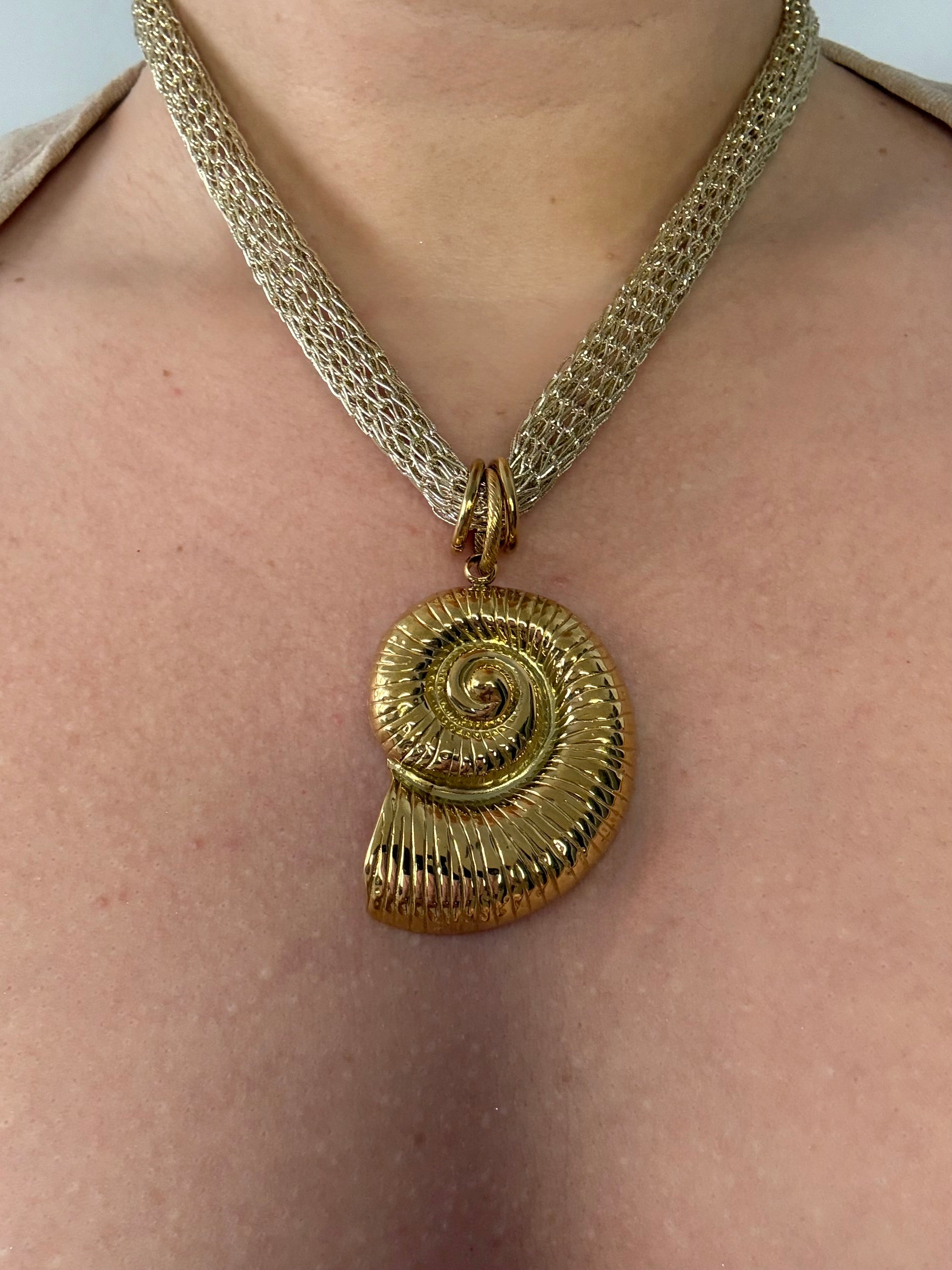 Golden Shell Necklace