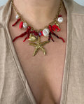 Red Starfish Necklace