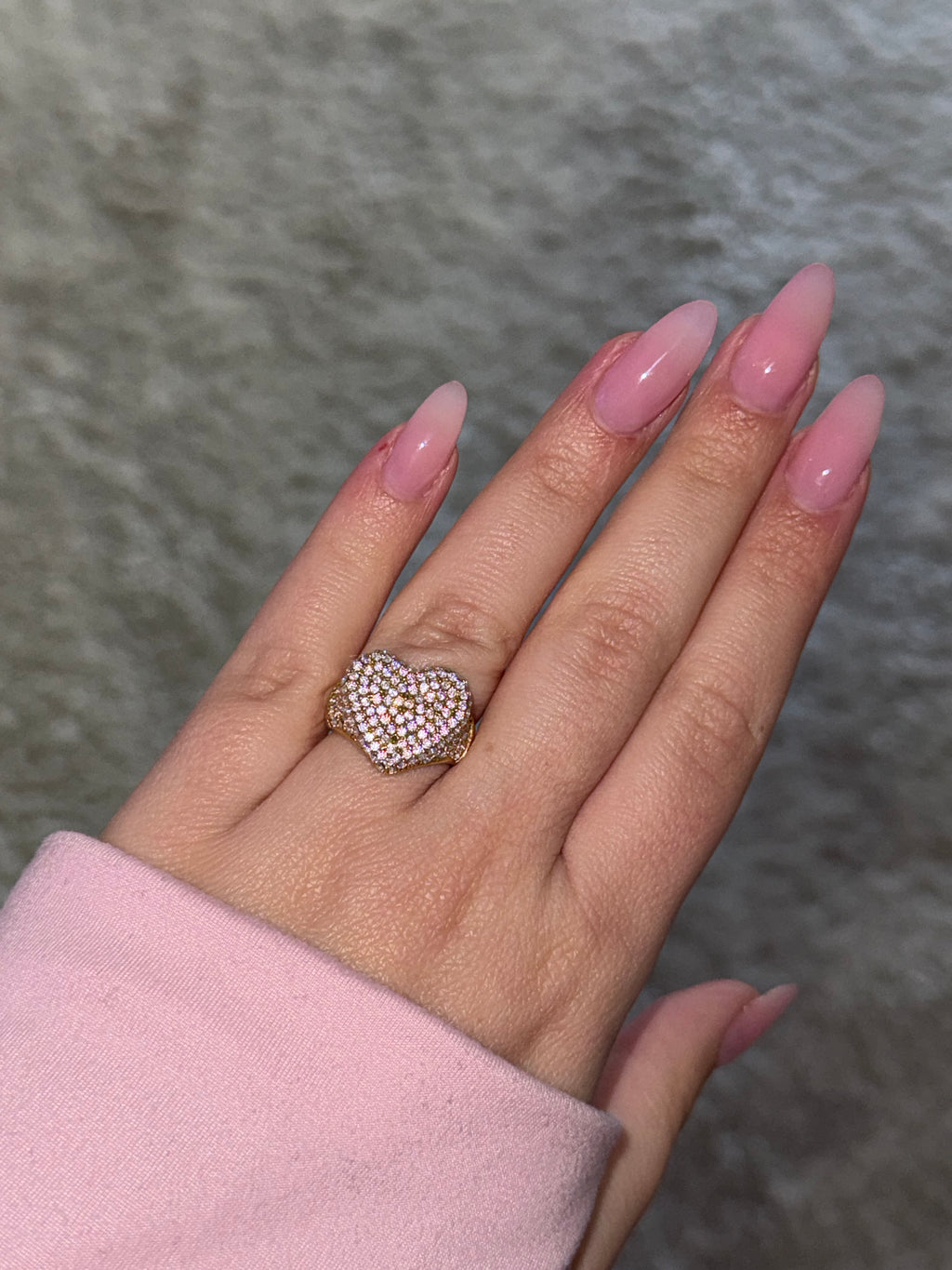 Heart Diamonds Ring