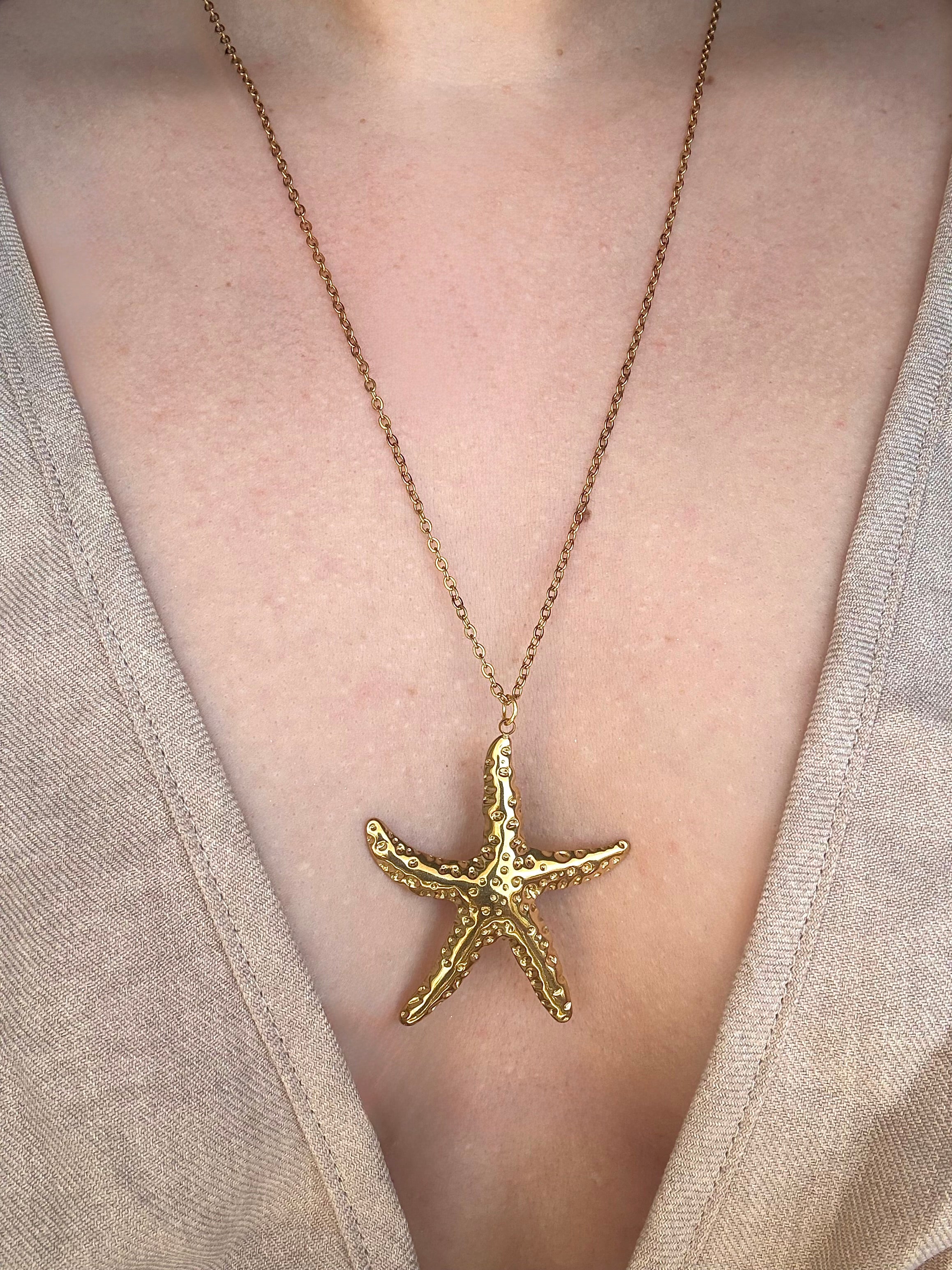 Starfish Star Necklace