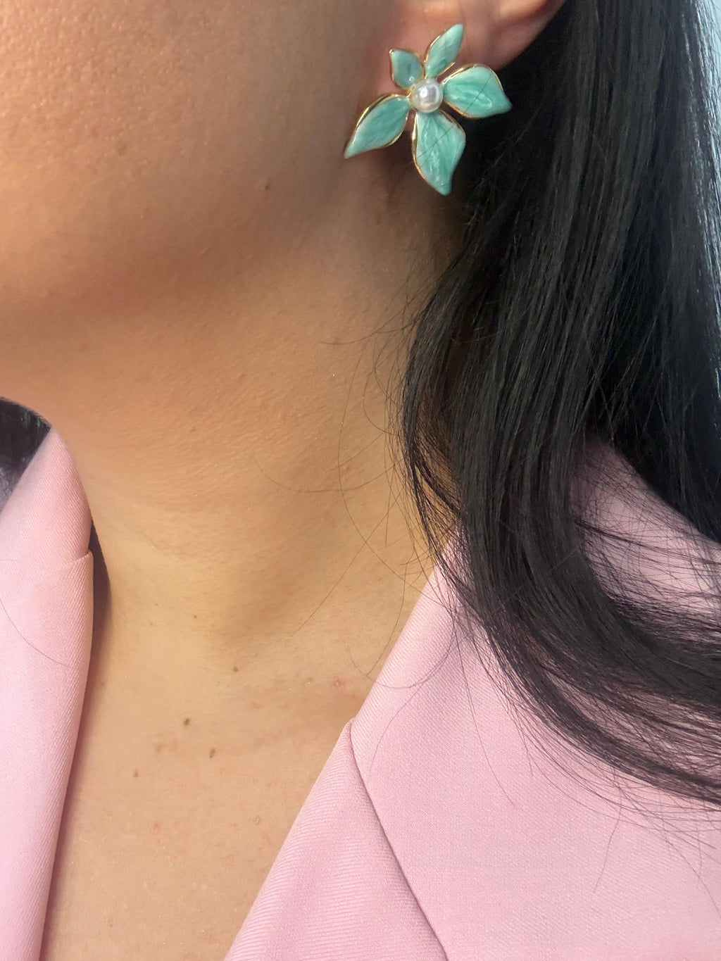 Petal Blue Earrings