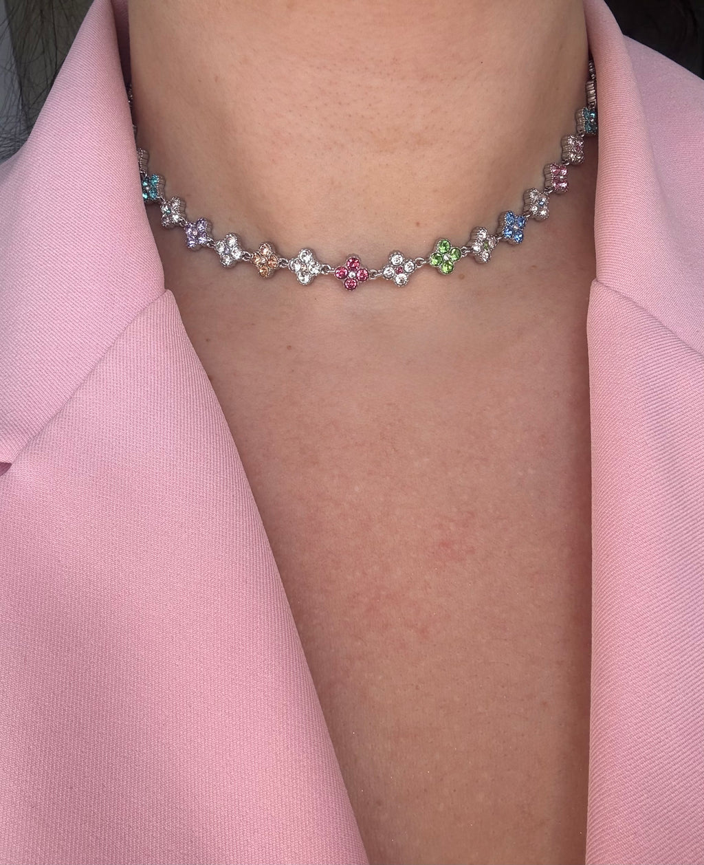 Pastel Silver Necklace