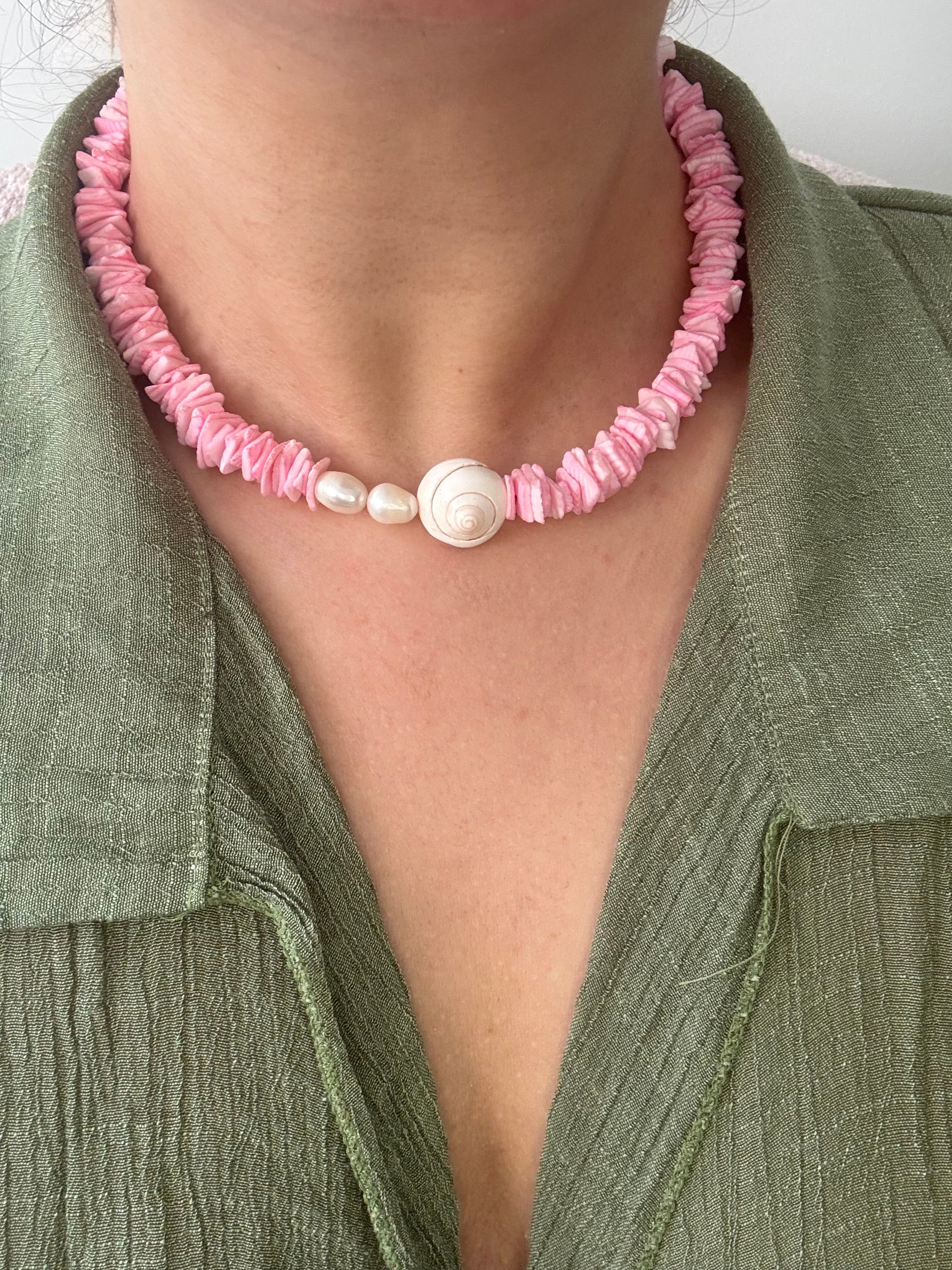 Pink Shell Choker