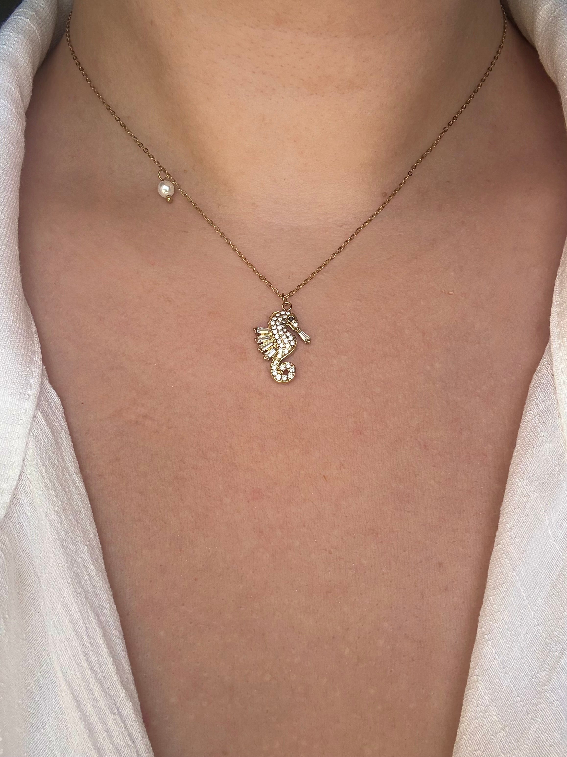 Seahorse Gold Necklace