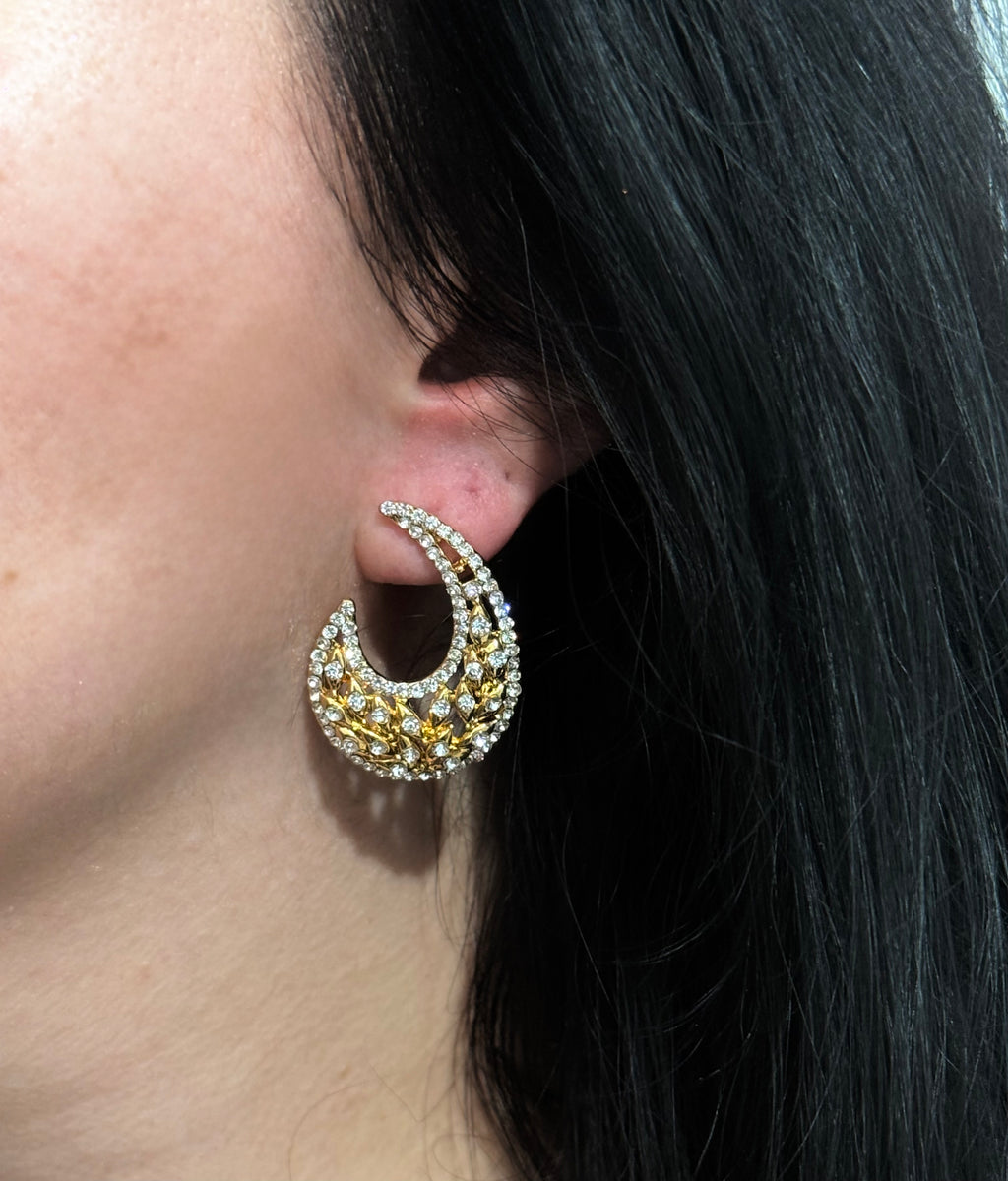 Crescent Glam Earrings