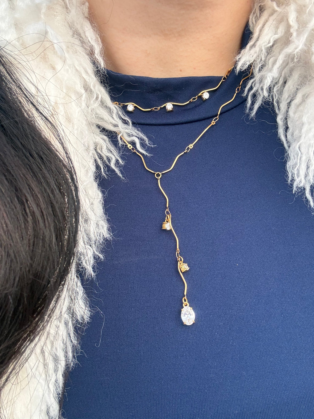 Wave Drop Necklace