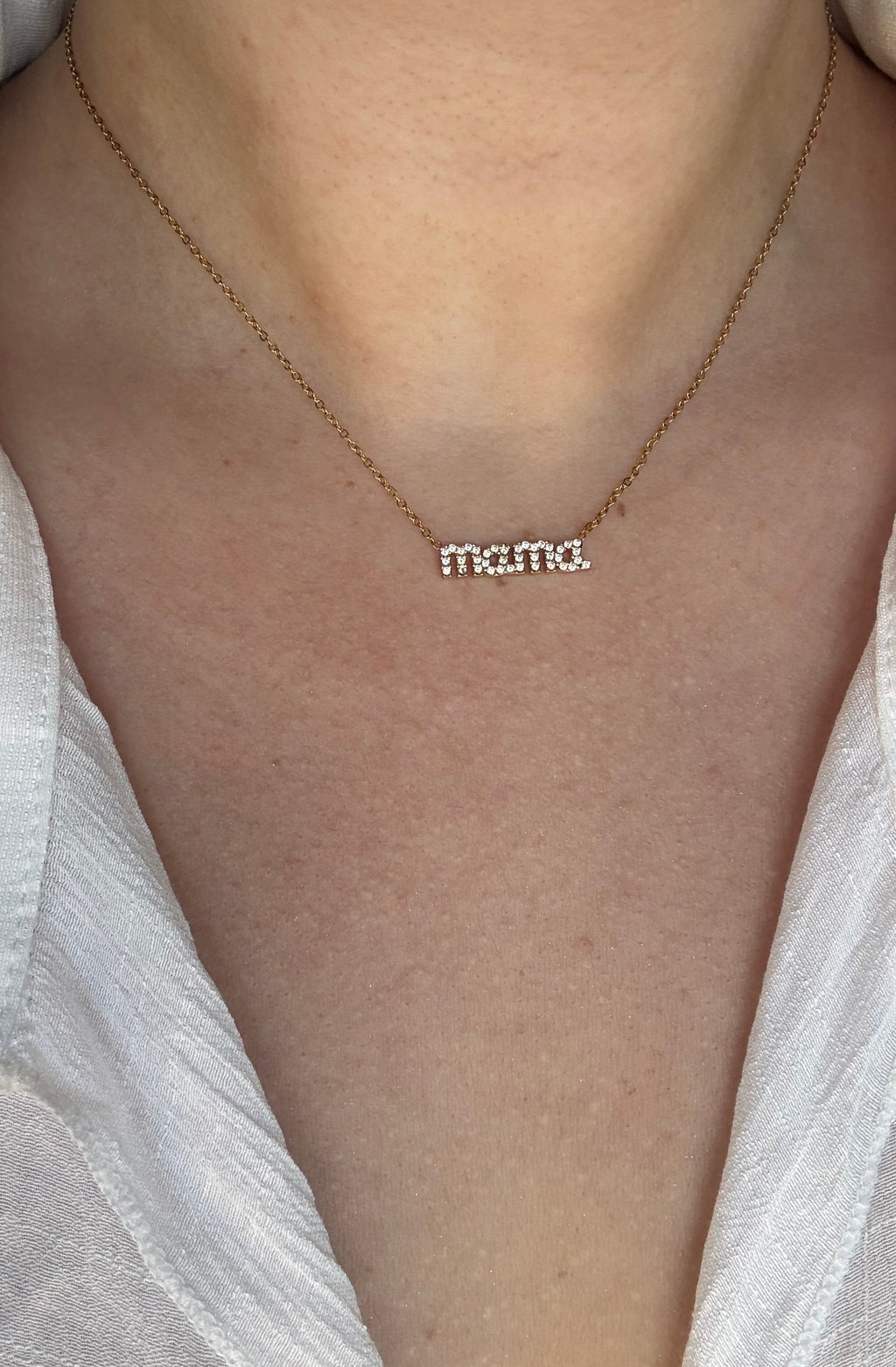 Mama Sparkle Gold Necklace