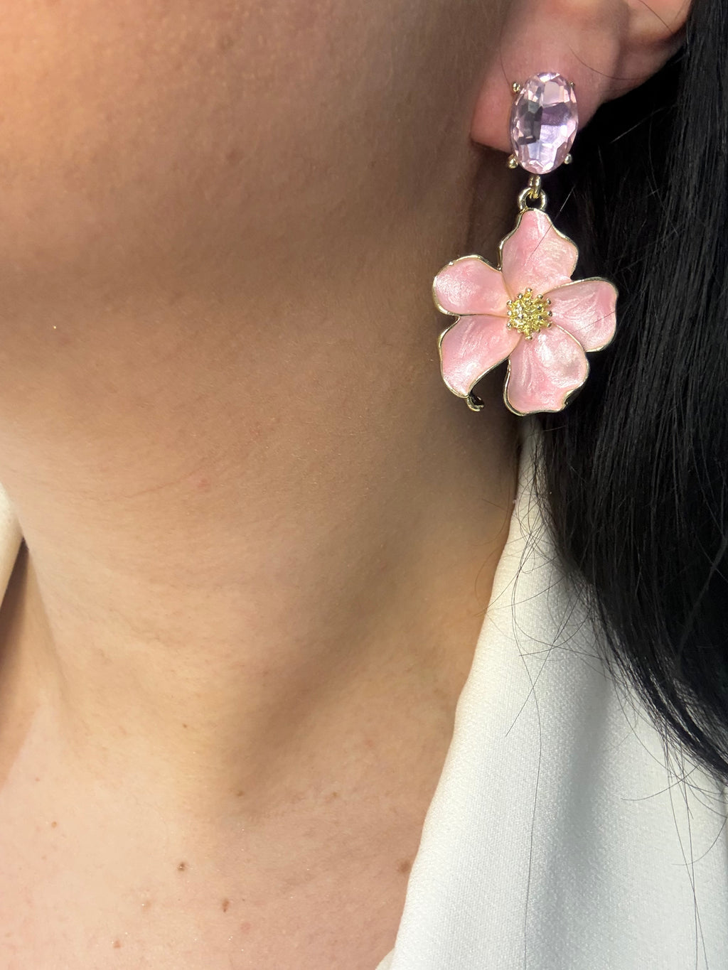Flower Pink Earrings