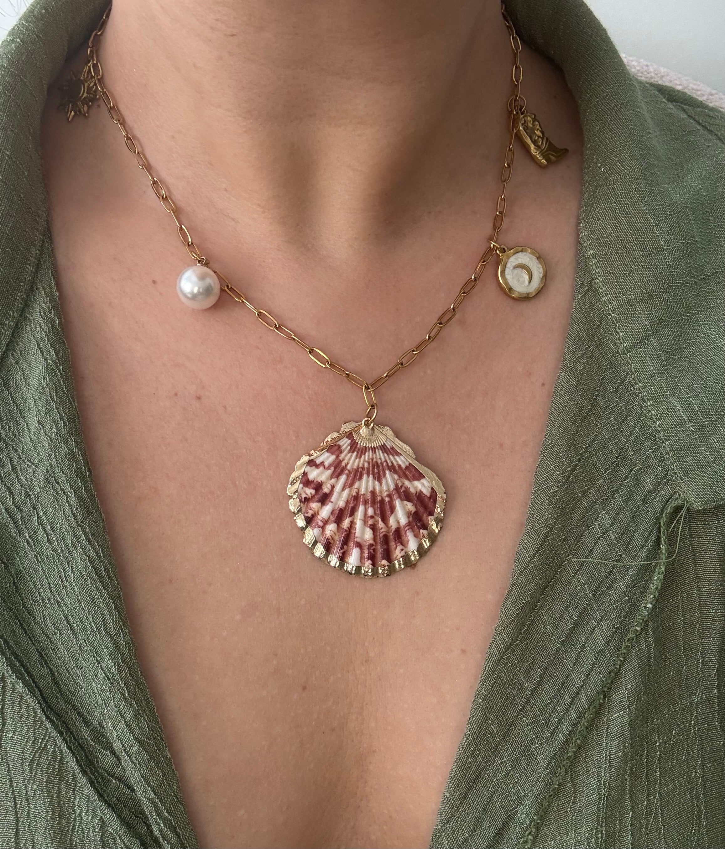 Pearl Charm Necklace