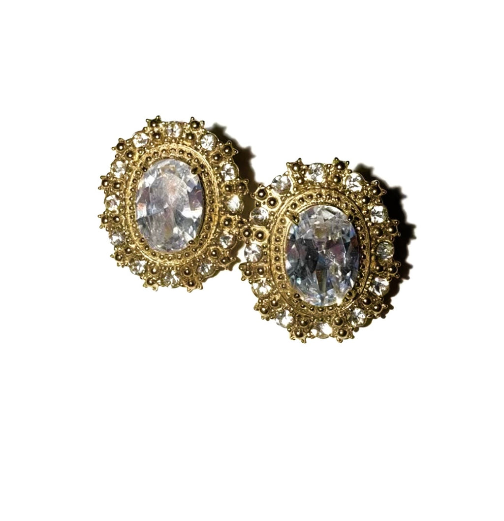 Sparkle Oval Earrings