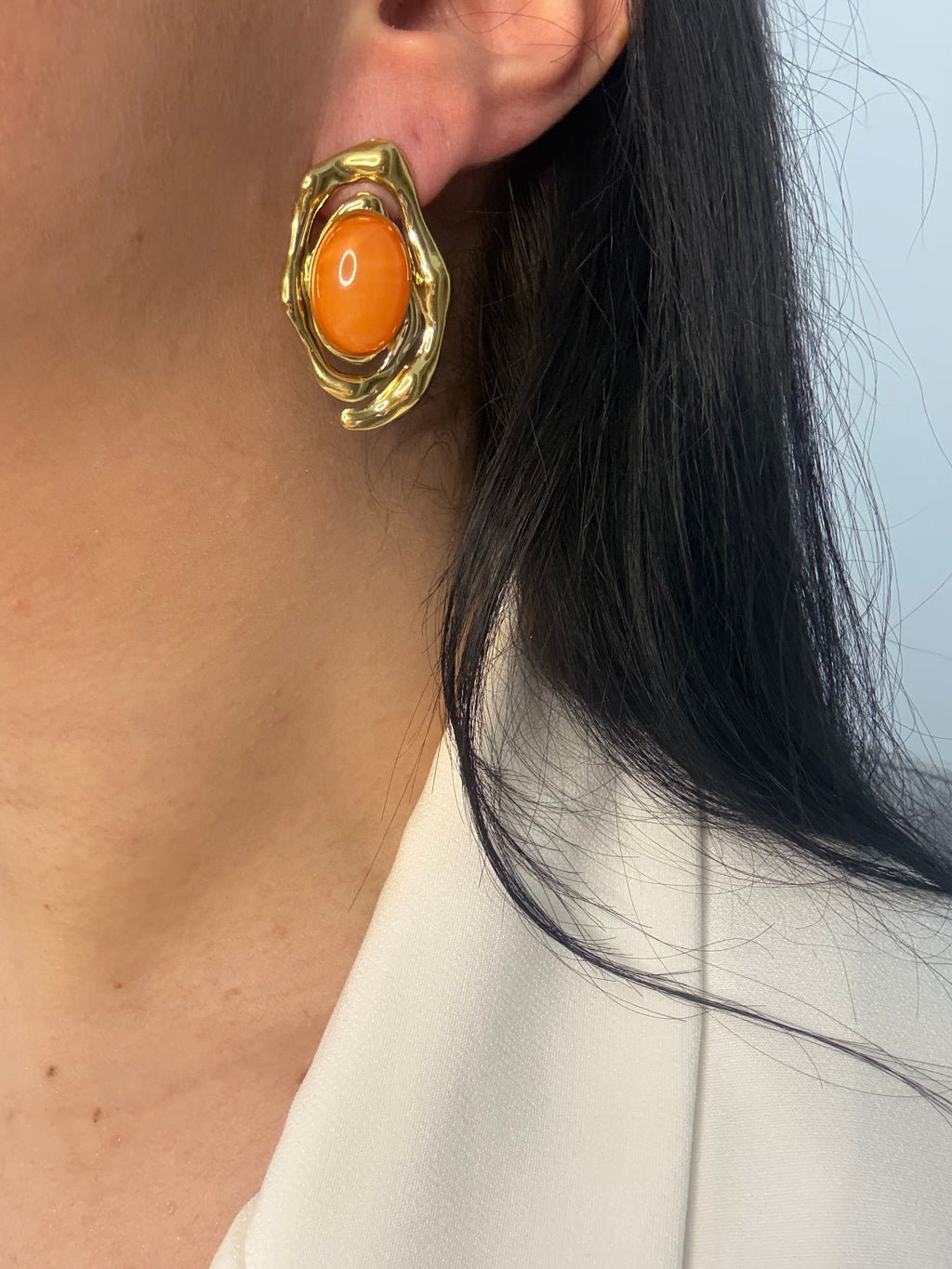 Emeralia Orange Earrings