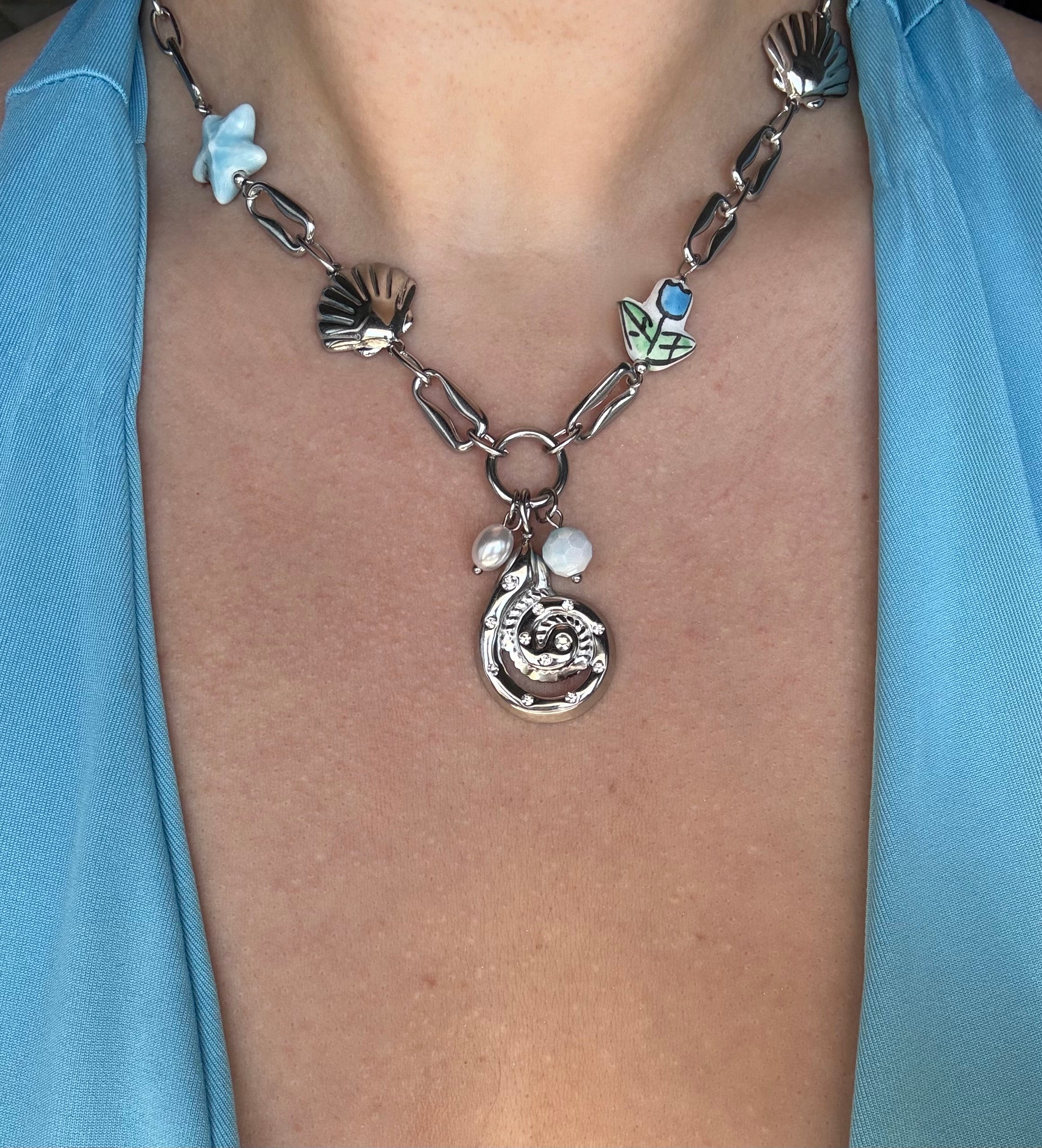 Silver Mermaid Necklace