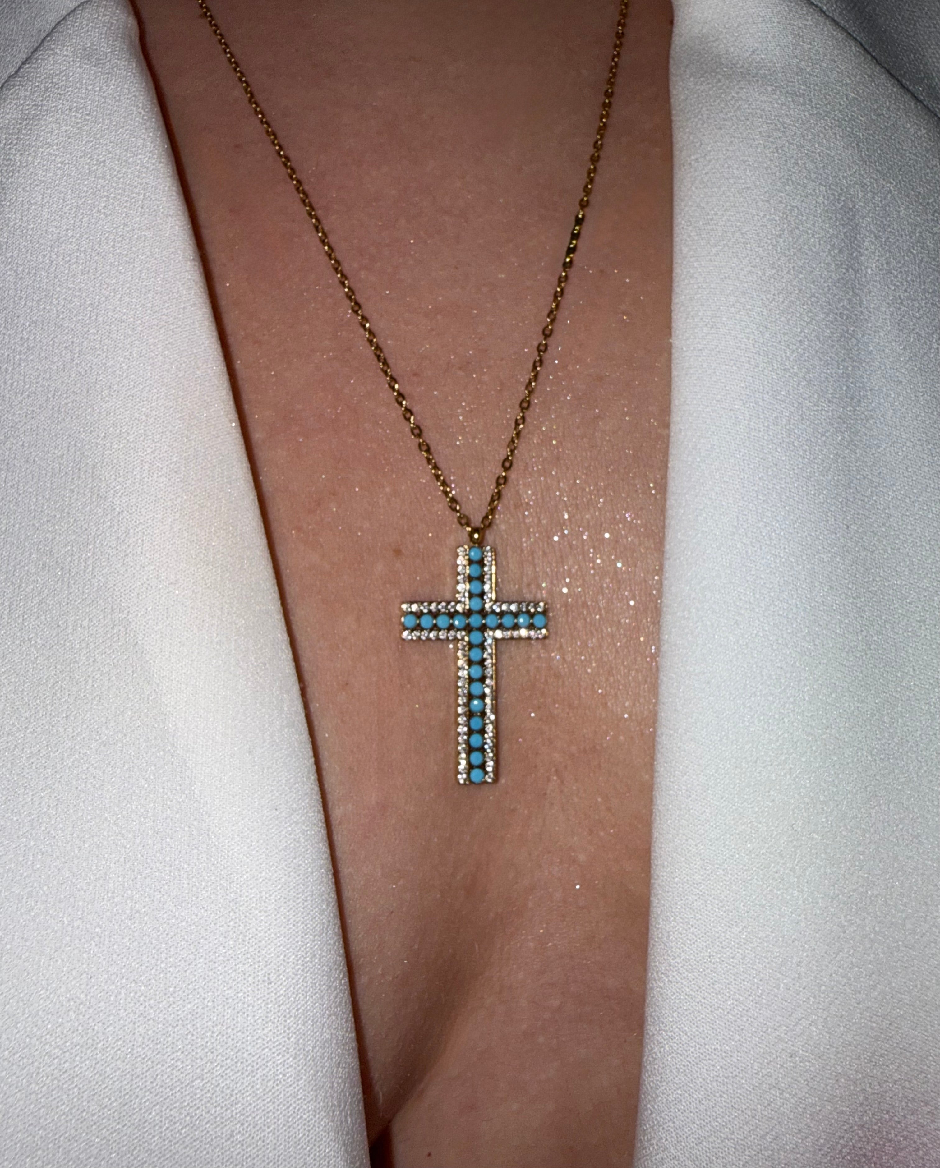Elina Cross Necklace