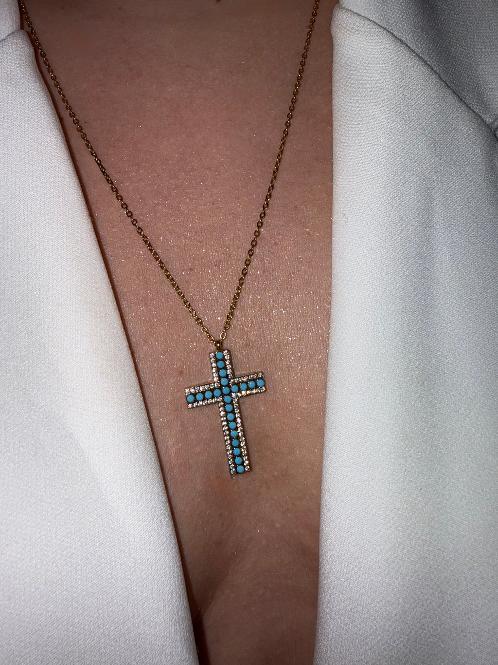 Elina Cross Necklace