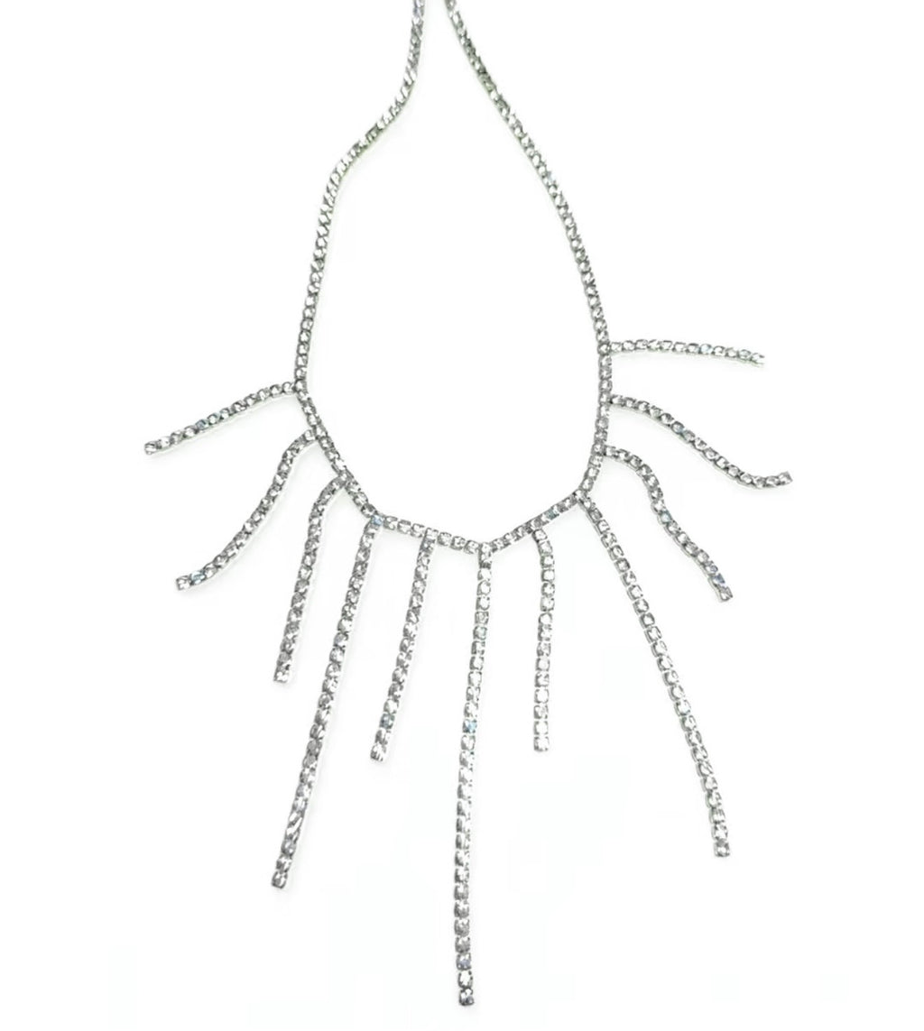 Crystal fall Necklace