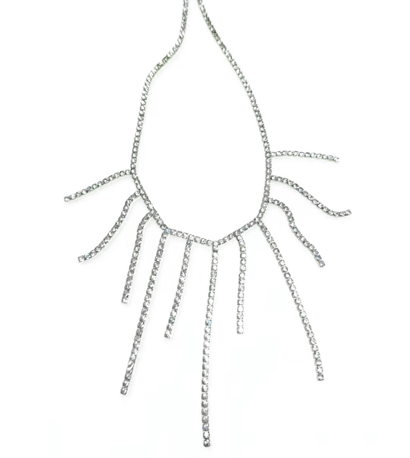 Crystal fall Necklace