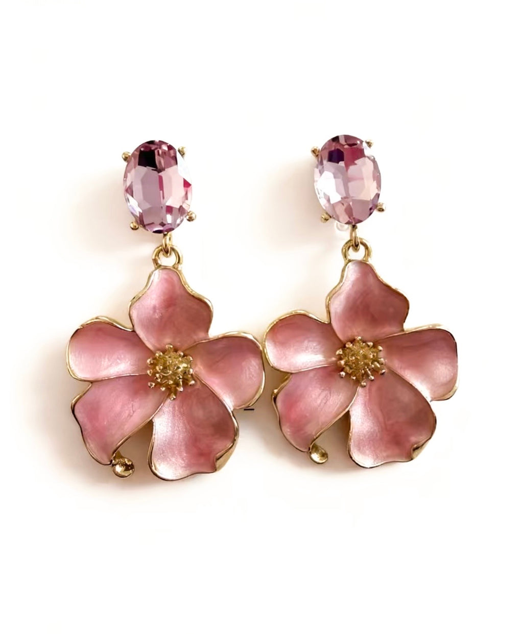 Flower Pink Earrings