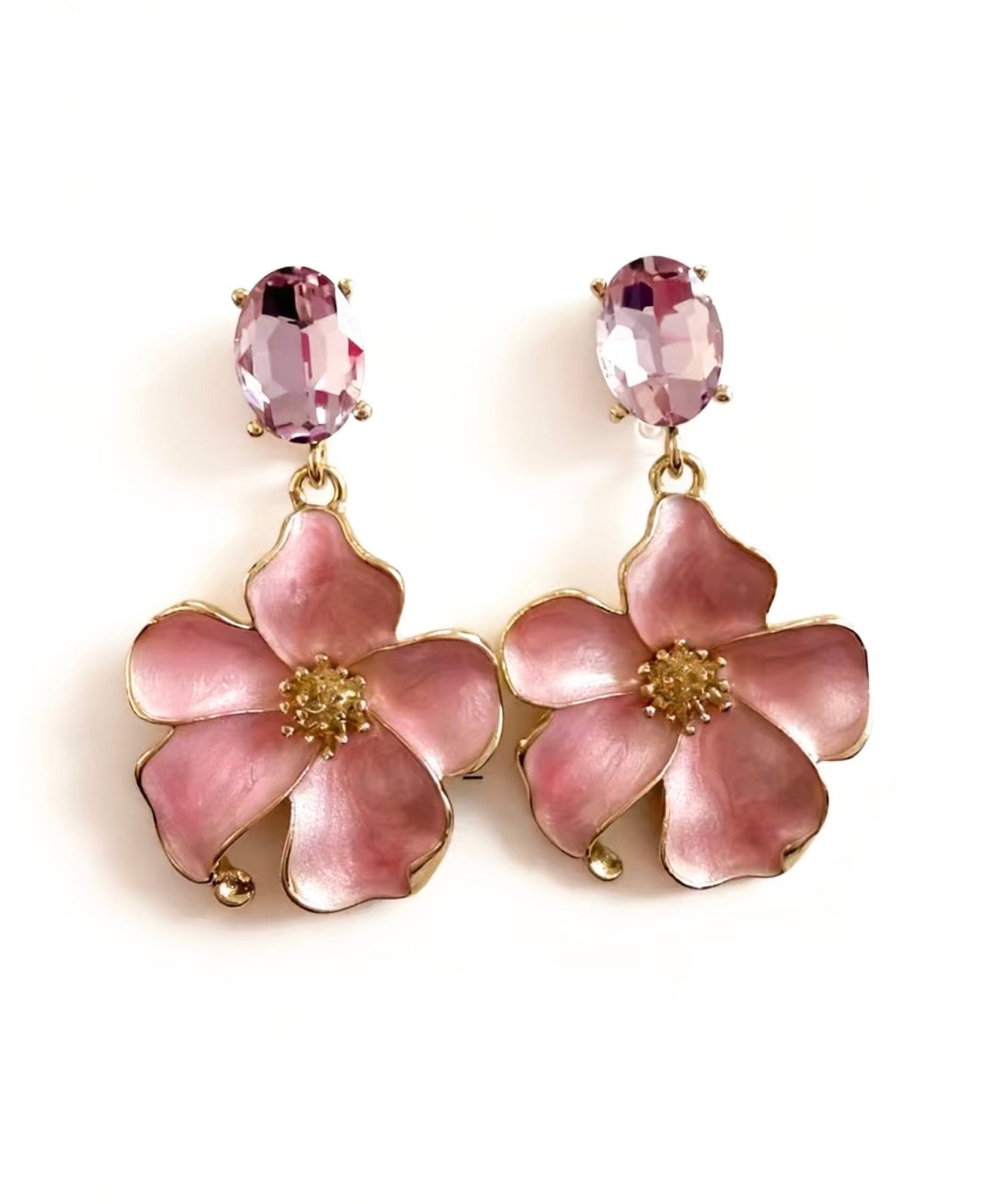 Flower Pink Earrings