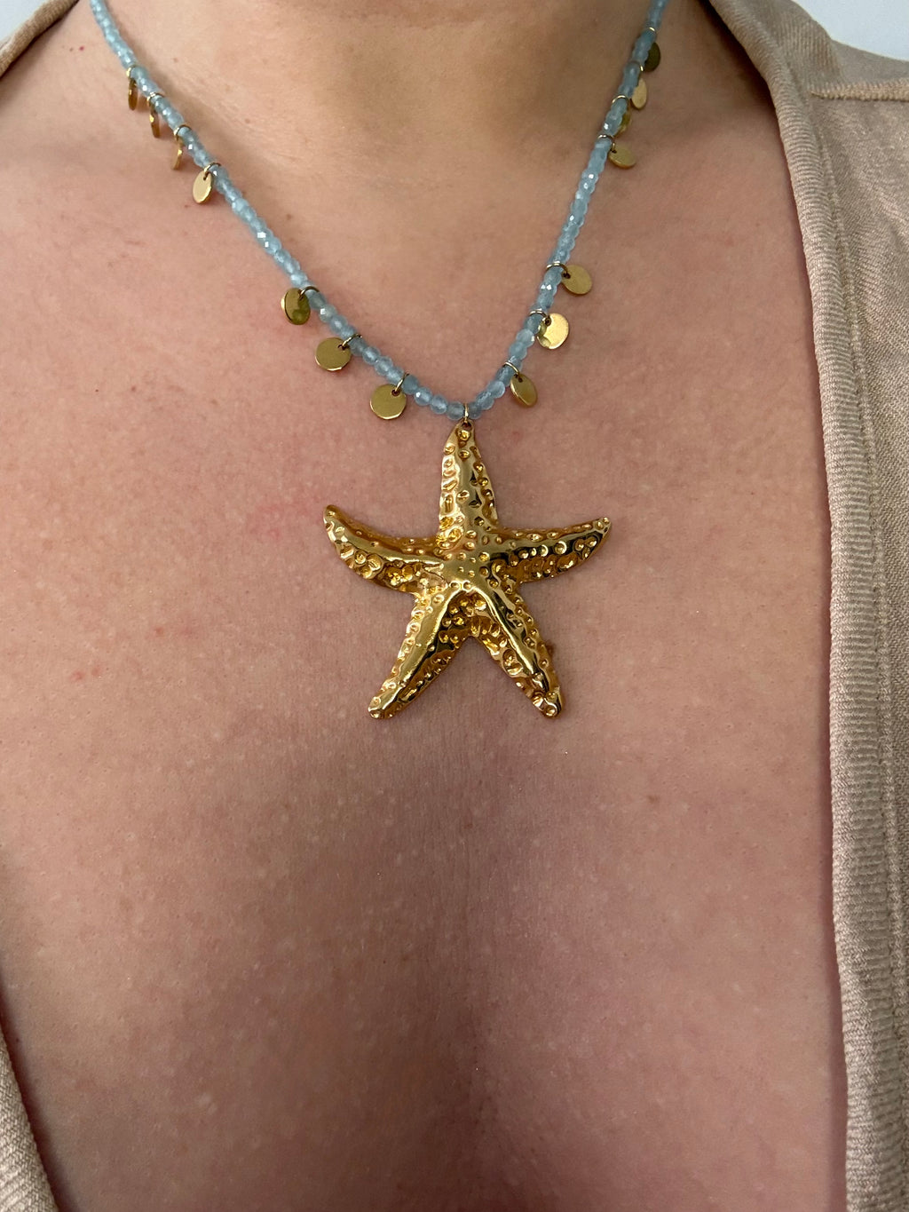 Starfish Blue Necklace