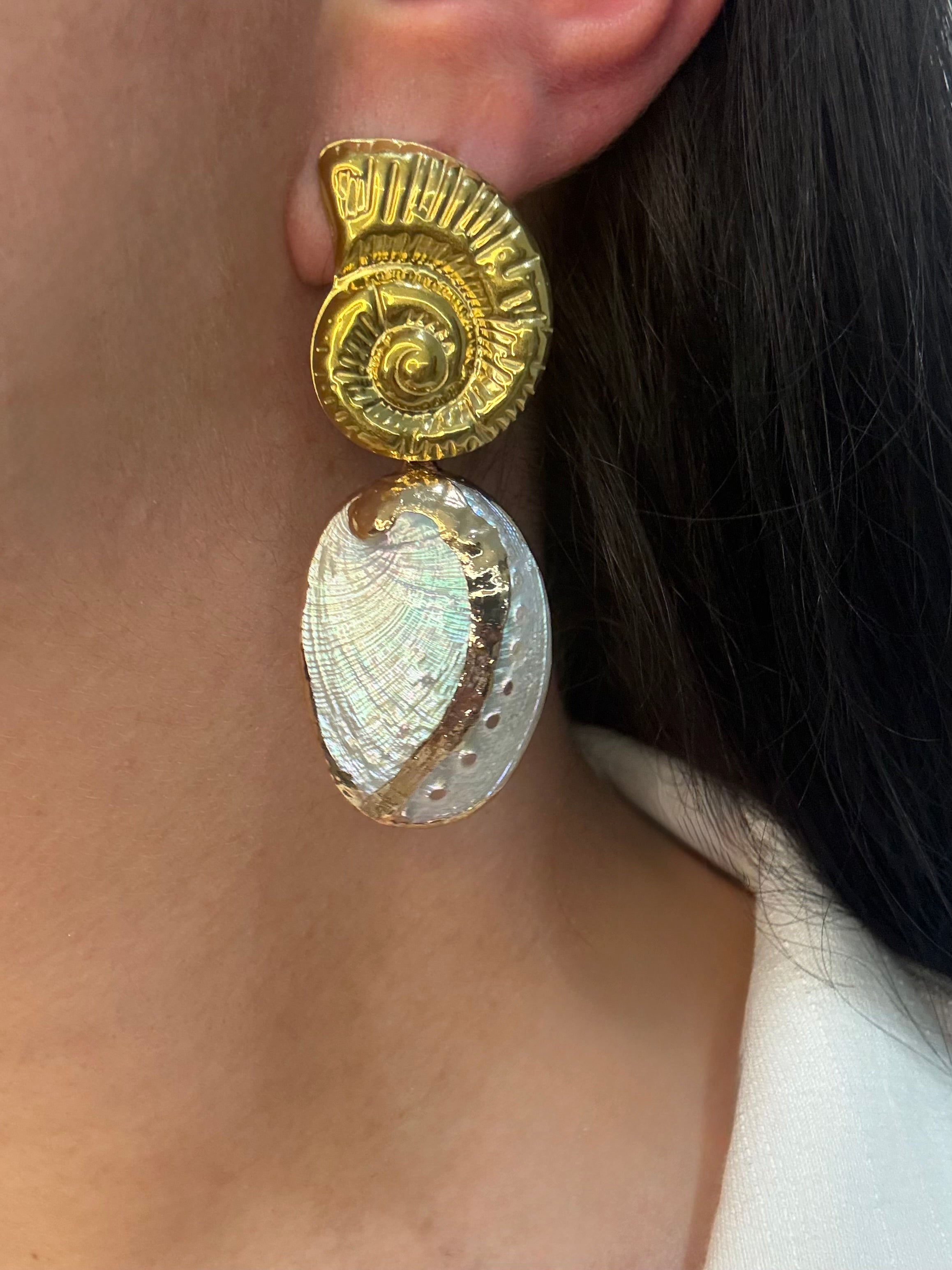 Nautilus Shell Earrings