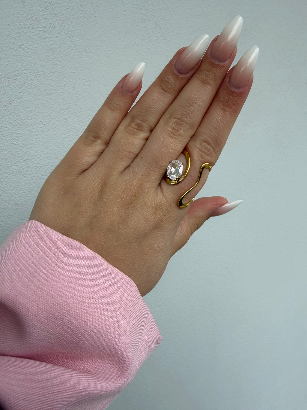 Crystal Open Ring