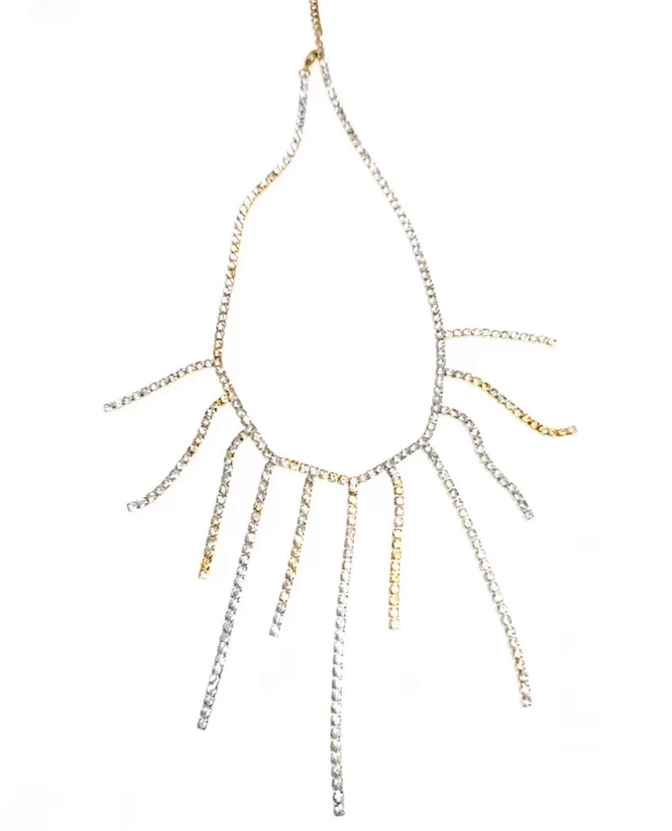 Crystal fall Necklace