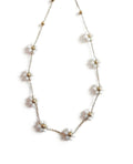 Alina Flower Choker -white