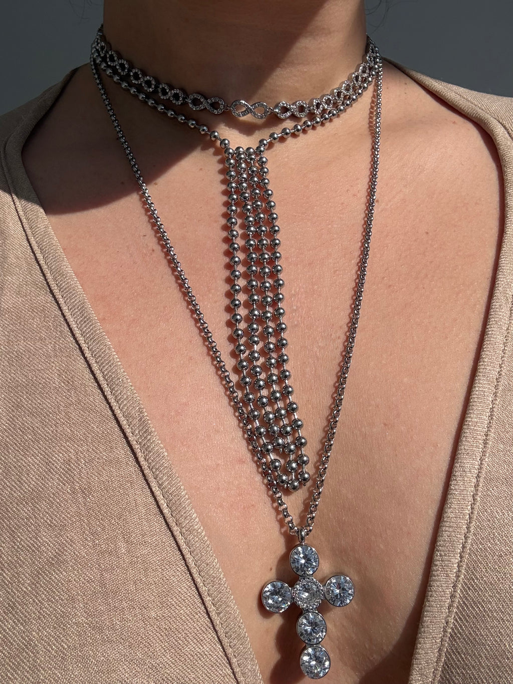 Silver Drop Necklace