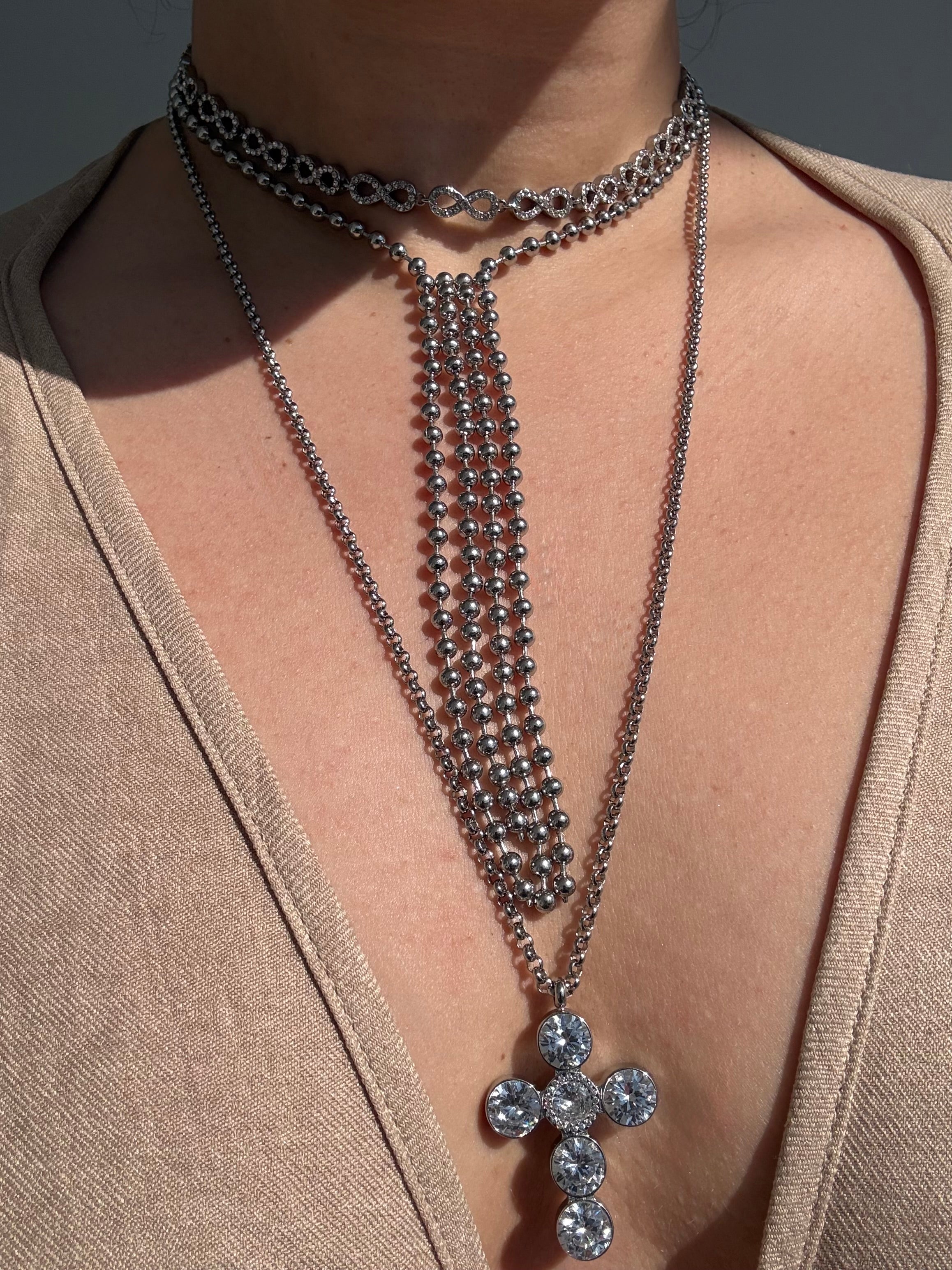 Silver Drop Necklace