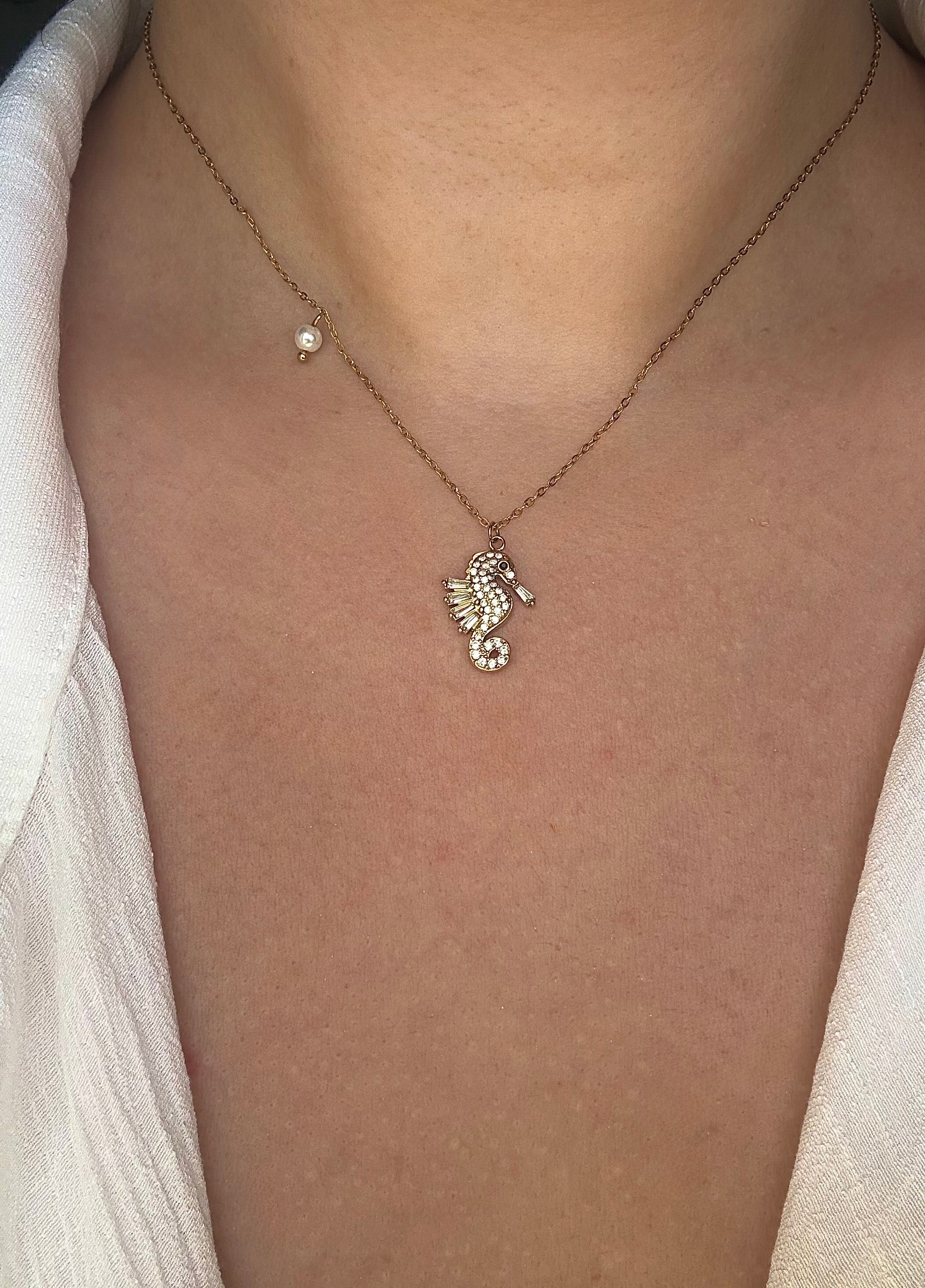 Seahorse Gold Necklace