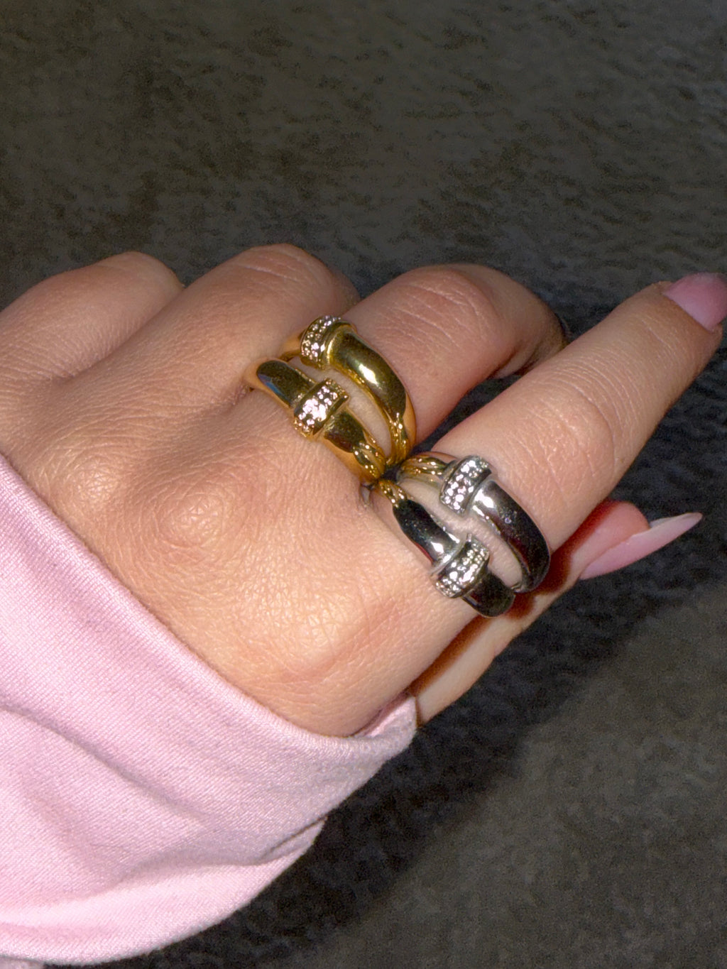Double Spark Ring