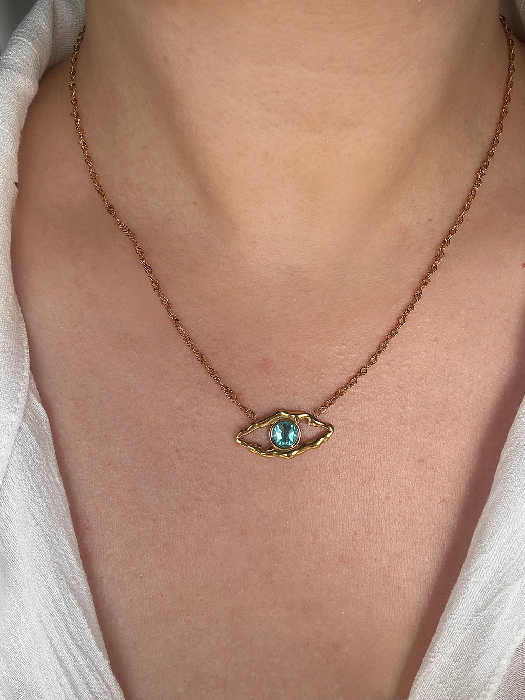 Azure Eye Necklace