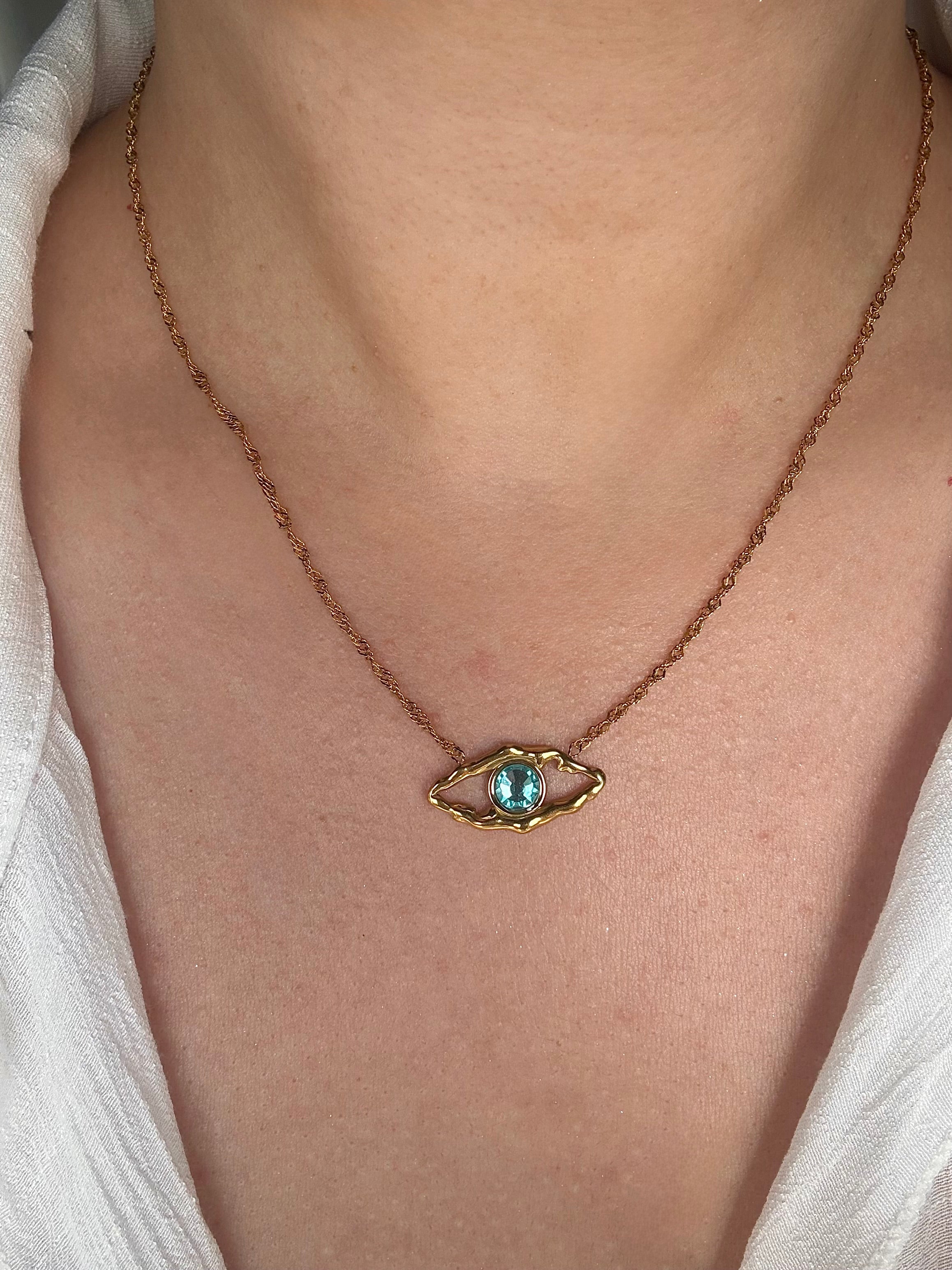 Azure Eye Necklace