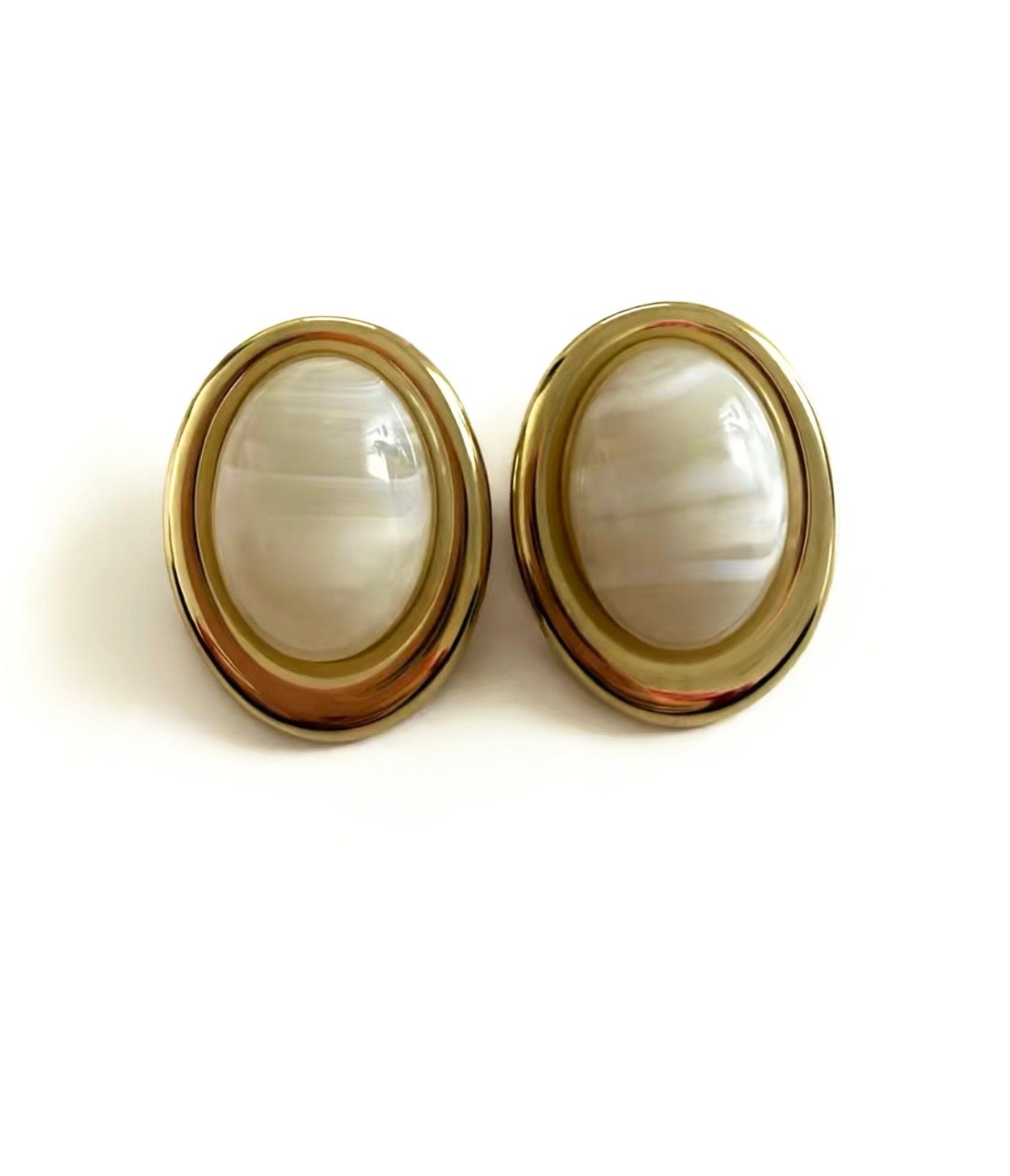 Rosalin White Earrings