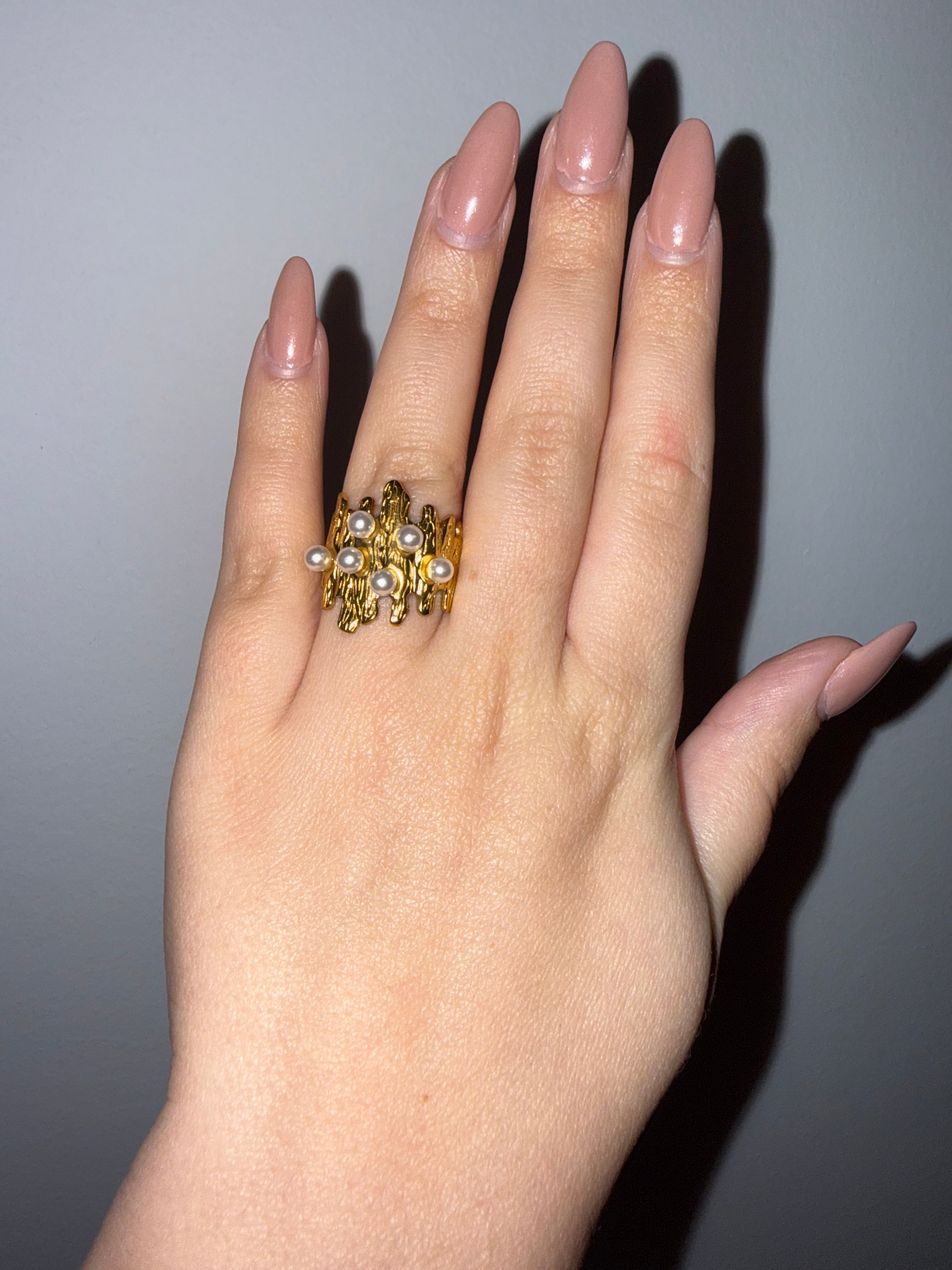 Pearl Gold Ring