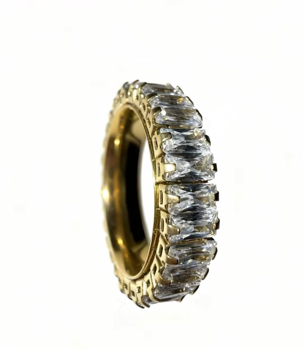 Golden Baguette Ring
