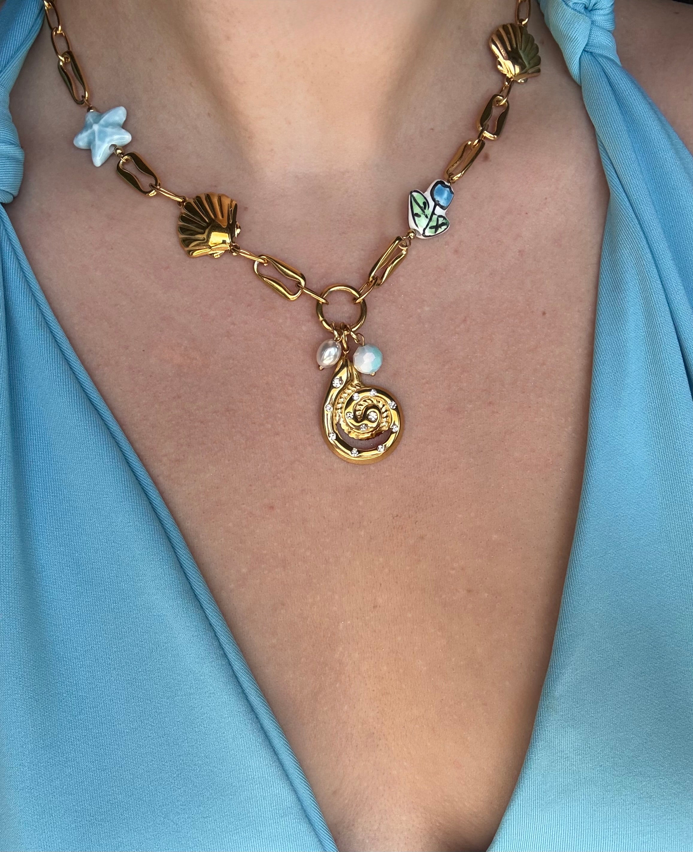 Golden Mermaid Necklace
