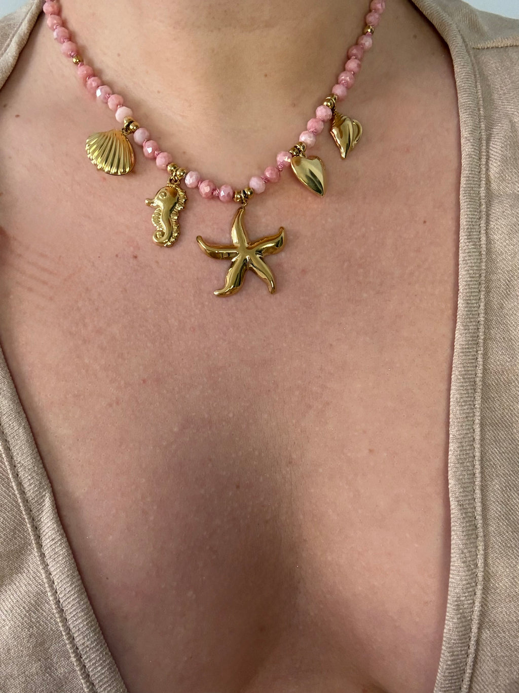 Pink Sirena Necklace