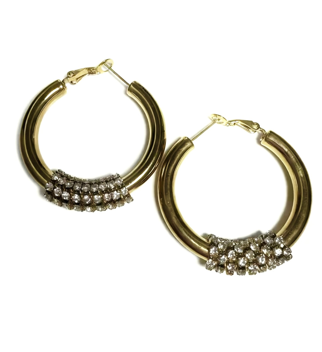 Glam Stripe Hoops