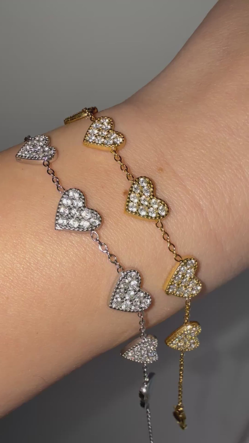 Sparkle Heart Bracelet