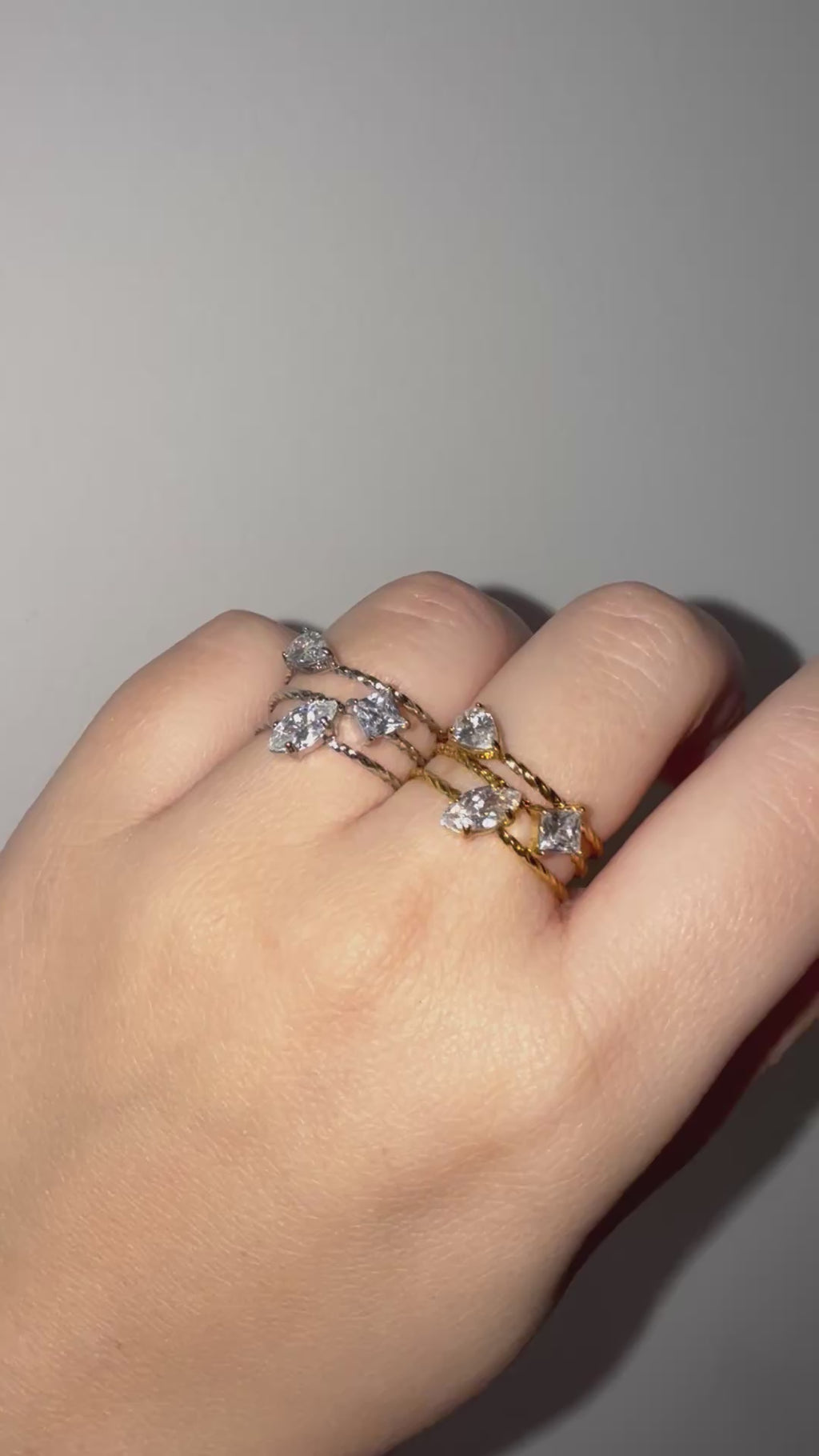 Triple Shine Ring